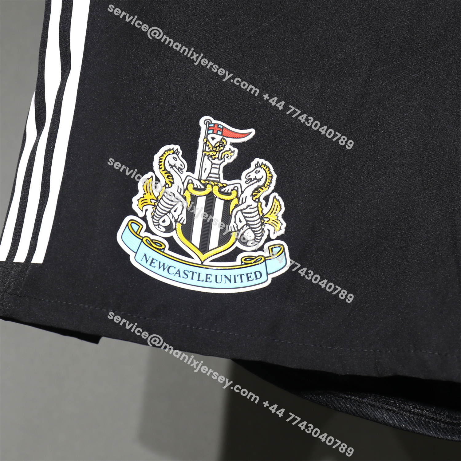 ManixJersey.com | Newcastle United 25-26 Home Black Shorts - Player Version -Customize Name, Number and Patch | Worldwide Shipping