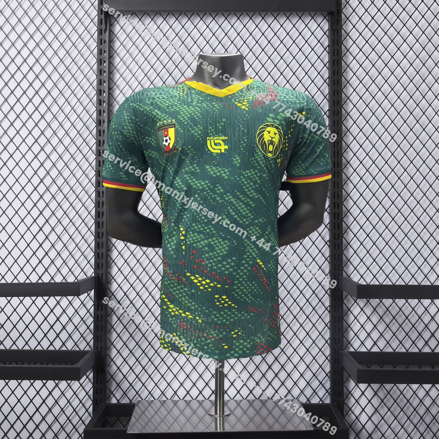 ManixJersey.com | Cameroon 2026 Home Green Jersey - Player Version -Customize Name, Number and Patch | Worldwide Shipping