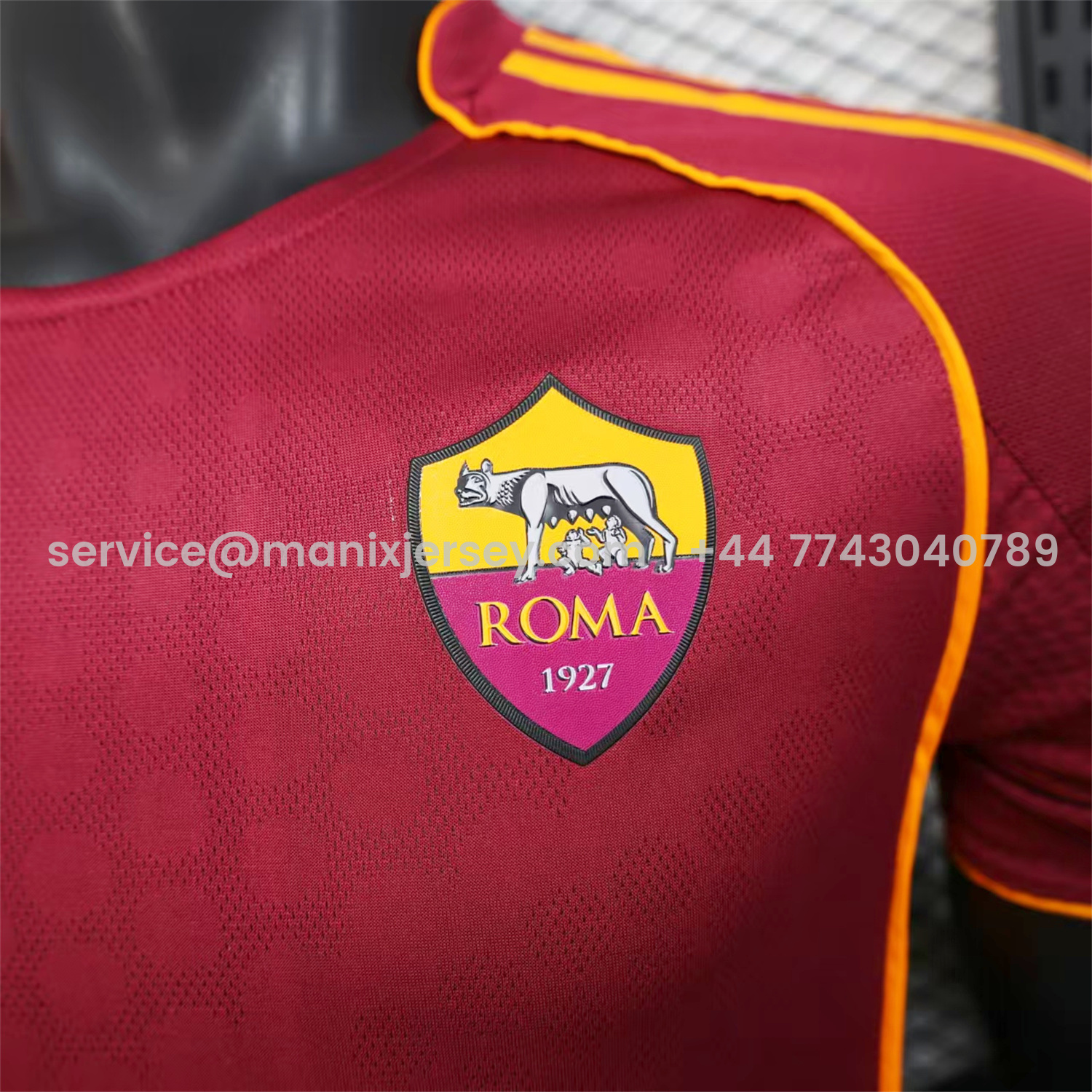ManixJersey.com | AS Roma 25-26 Home Unsponsored Jersey - Player Version -Customize Name, Number and Patch | Worldwide Shipping