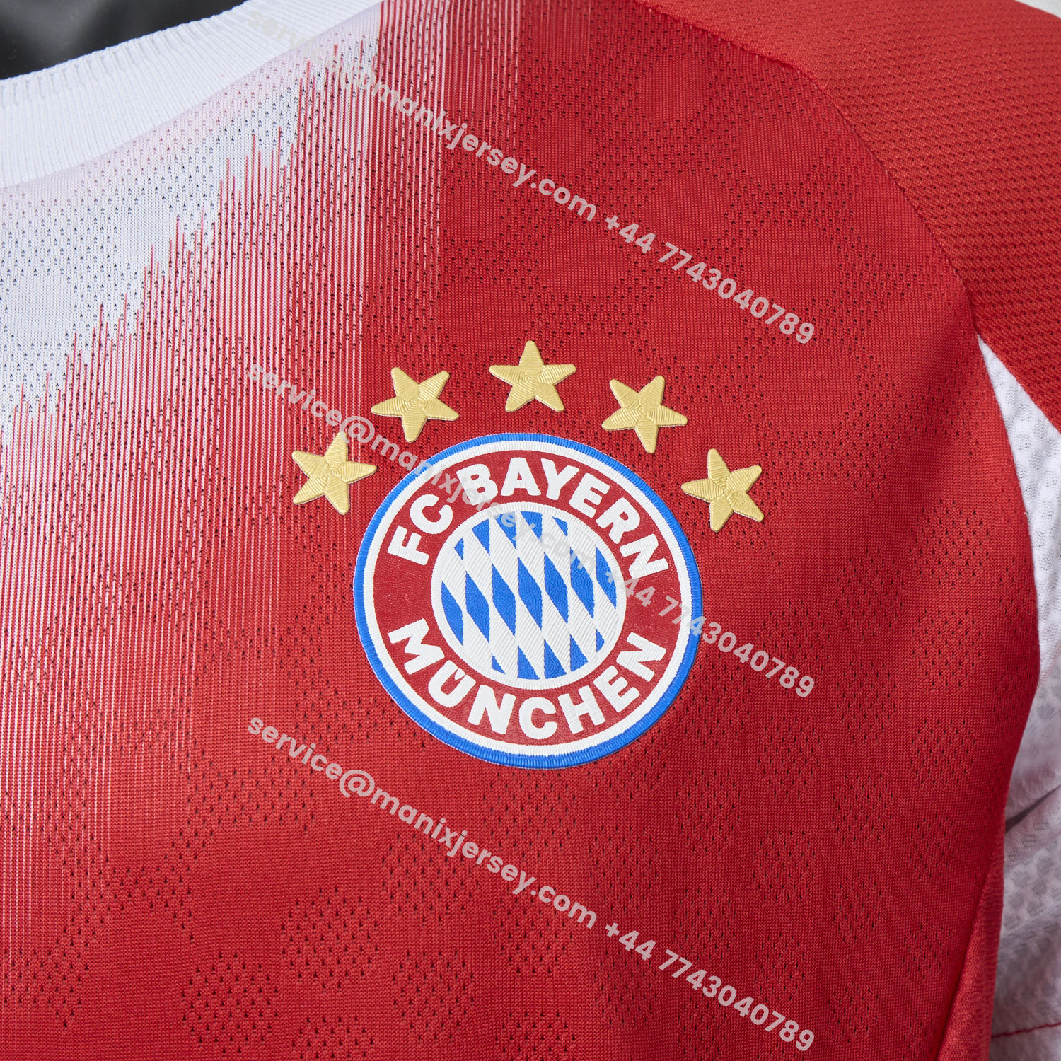ManixJersey.com | Bayern Munich 25-26 Home Musiala Limited Edition Jersey - Player Version -Customize Name, Number and Patch | Worldwide Shipping