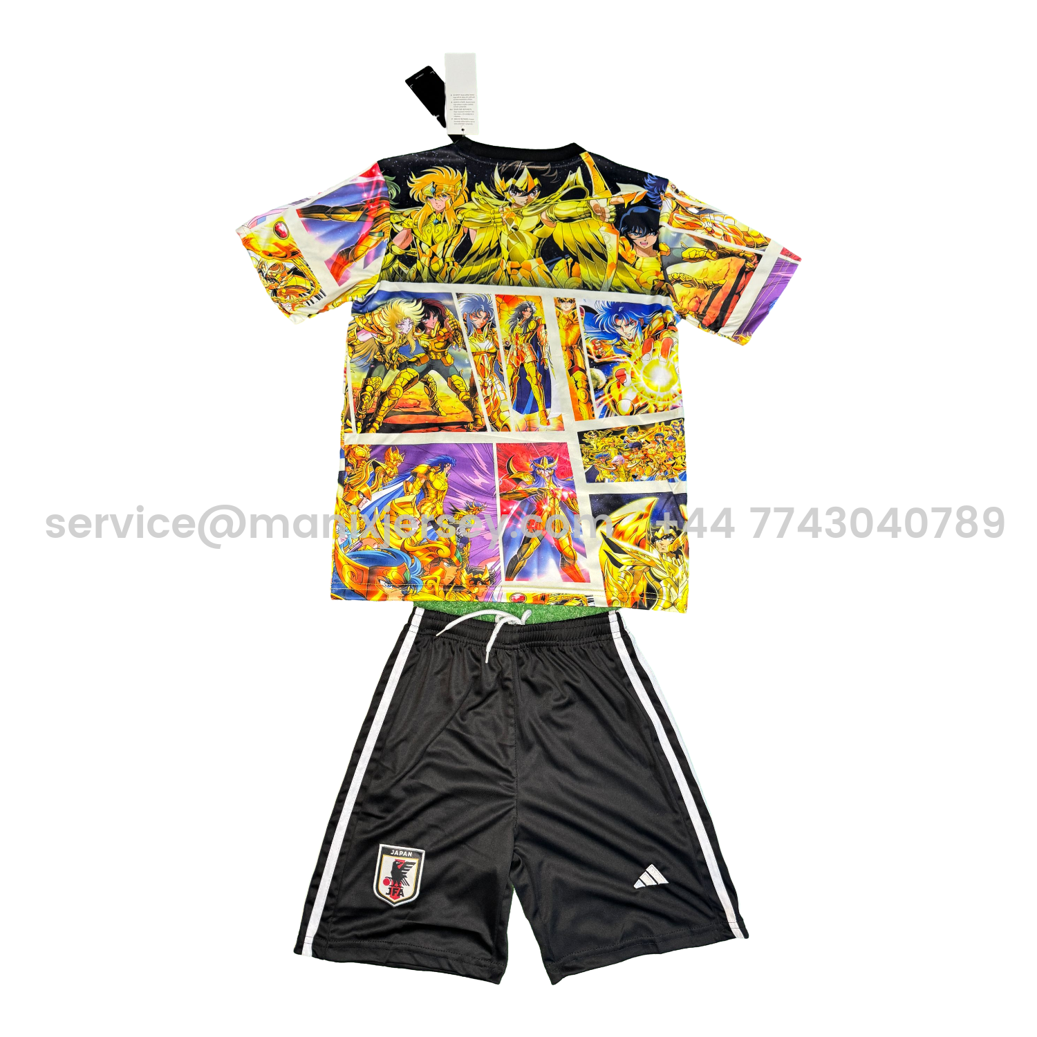 ManixJersey.com | Japan 25-26 Saint Seiya Yellow Special Kids Kit -Customize Name, Number and Patch | Worldwide Shipping