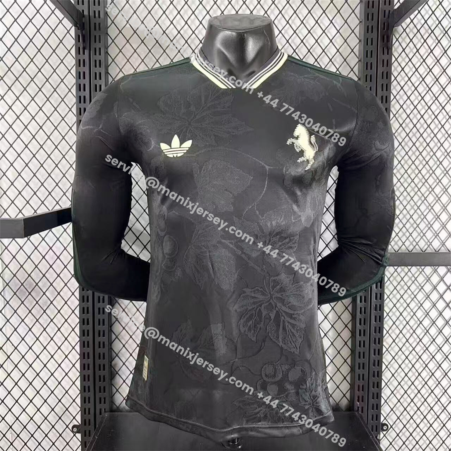 ManixJersey.com | Juventus 25-26 Third Black Unsponsored Long Sleeves Jersey - Player Version -Customize Name, Number and Patch | Worldwide Shipping