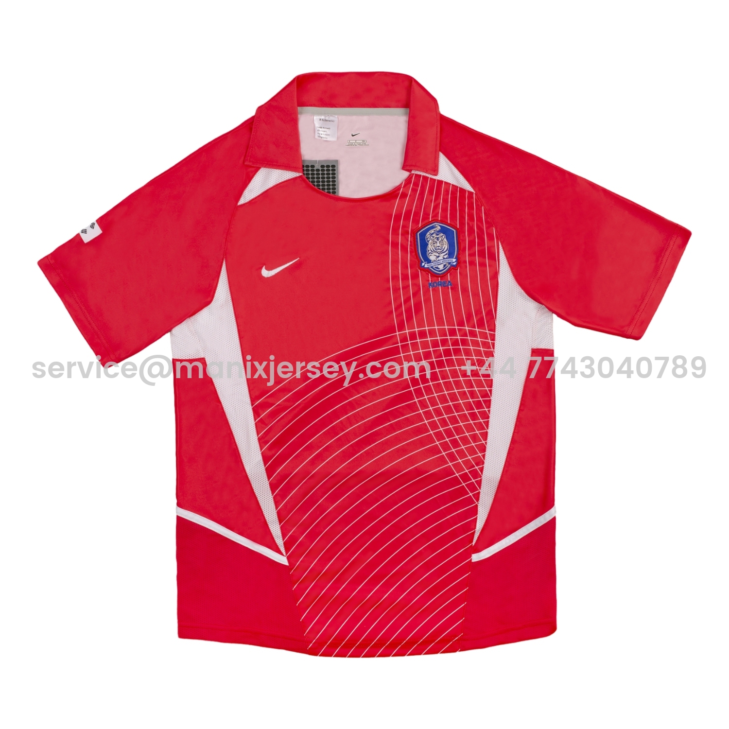 ManixJersey.com | Retro South Korea 2002 Home Jersey -Customize Name, Number and Patch | Worldwide Shipping