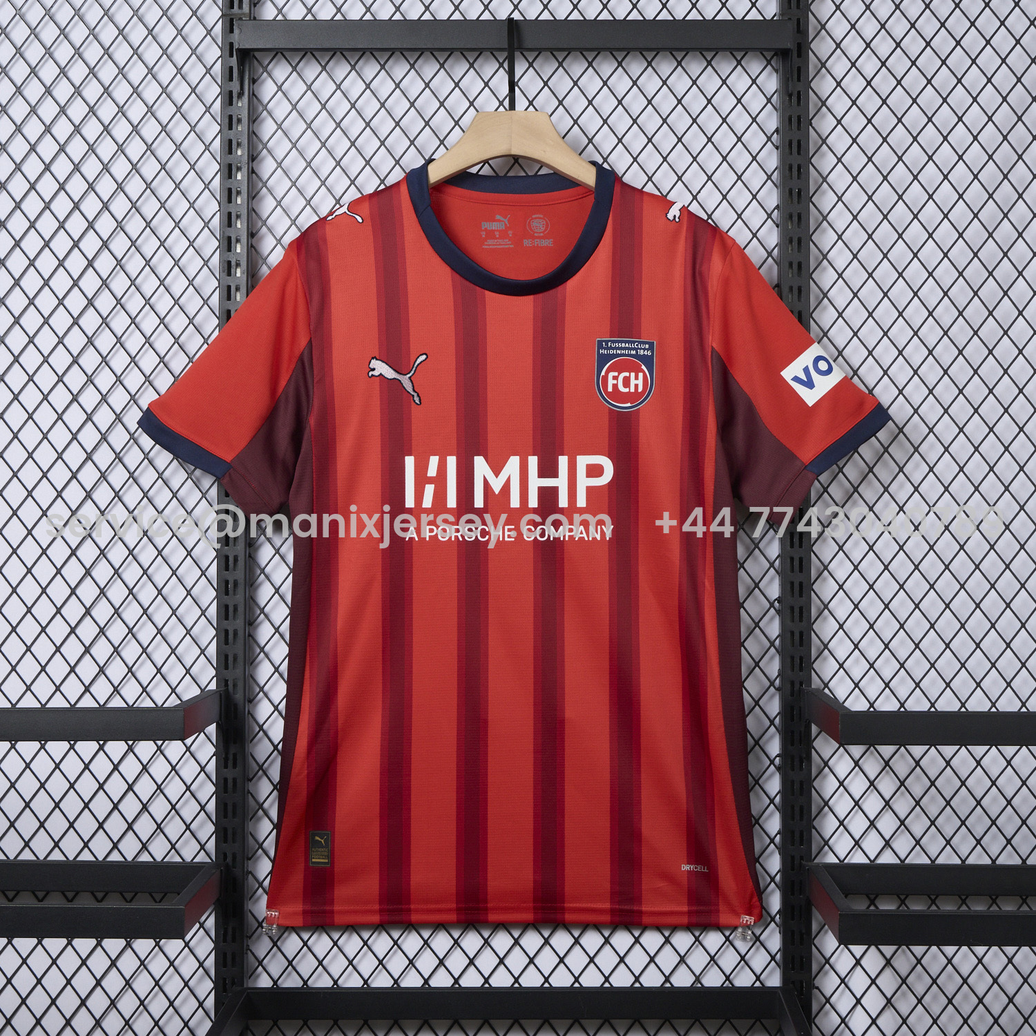 ManixJersey.com | FC Heidenheim 25-26 Home Jersey - Fans Version -Customize Name, Number and Patch | Worldwide Shipping