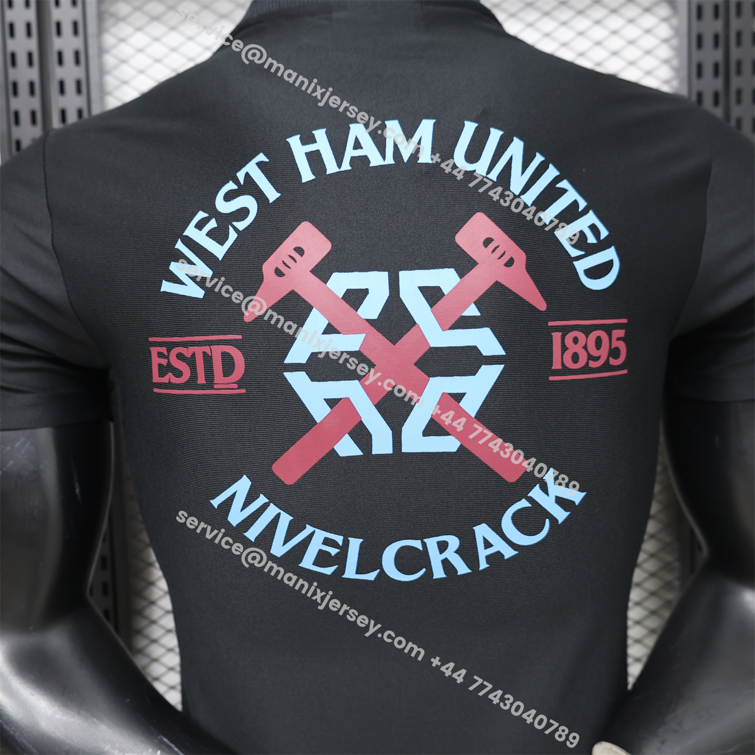 West Ham United 26-27 Retro Casual Style Black Polo Jersey - Player Version:football jersey mysite: unitedjerseyfootball 邓江浪:football