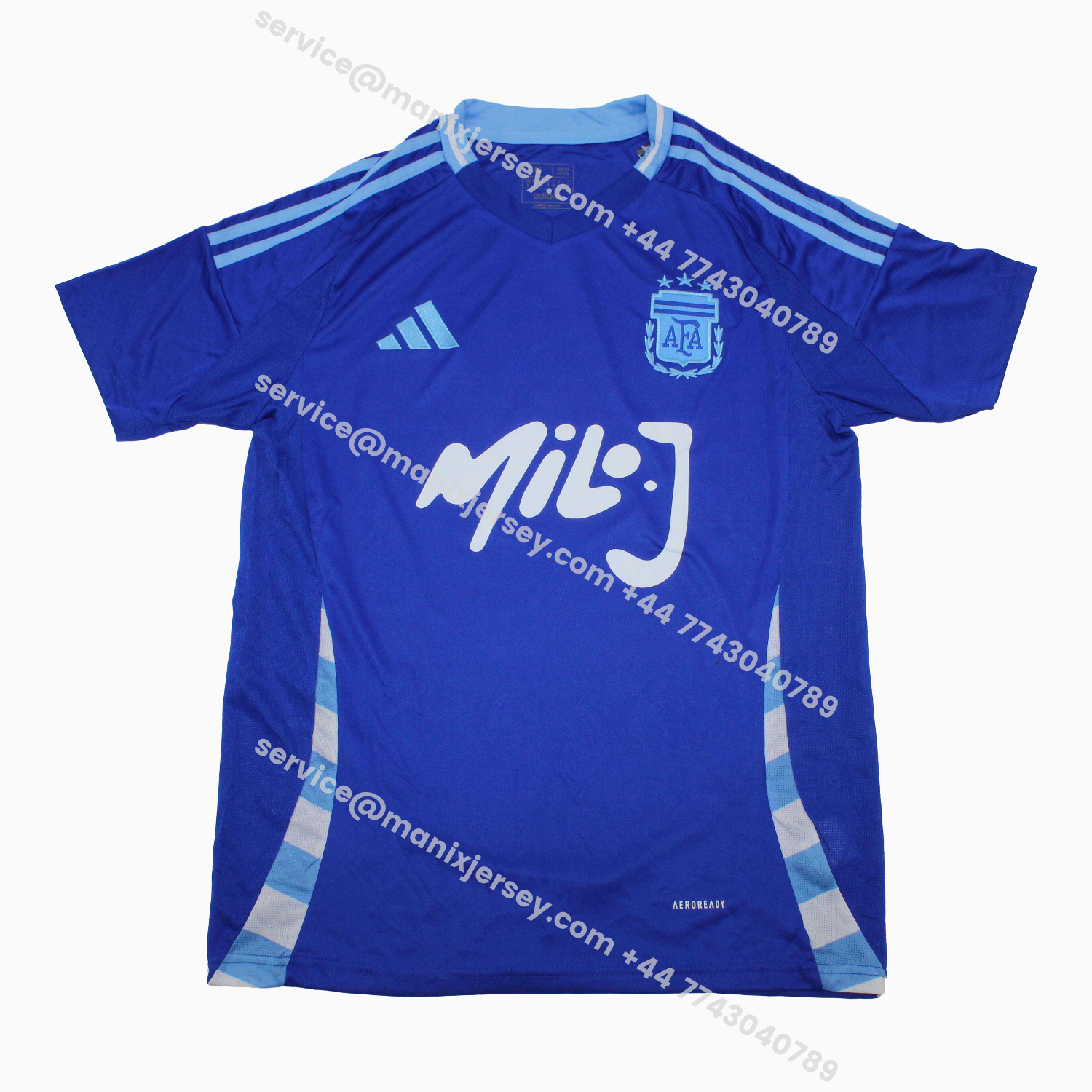 ManixJersey.com | Argentina 25-26 Milo J Blue Special Jersey - Fans Version -Customize Name, Number and Patch | Worldwide Shipping