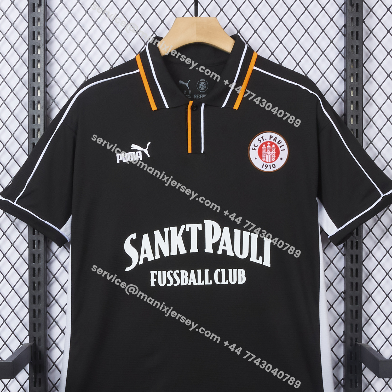 ManixJersey.com | St. Pauli 25-26 Retro Style Polo Jersey - Fans Version -Customize Name, Number and Patch | Worldwide Shipping