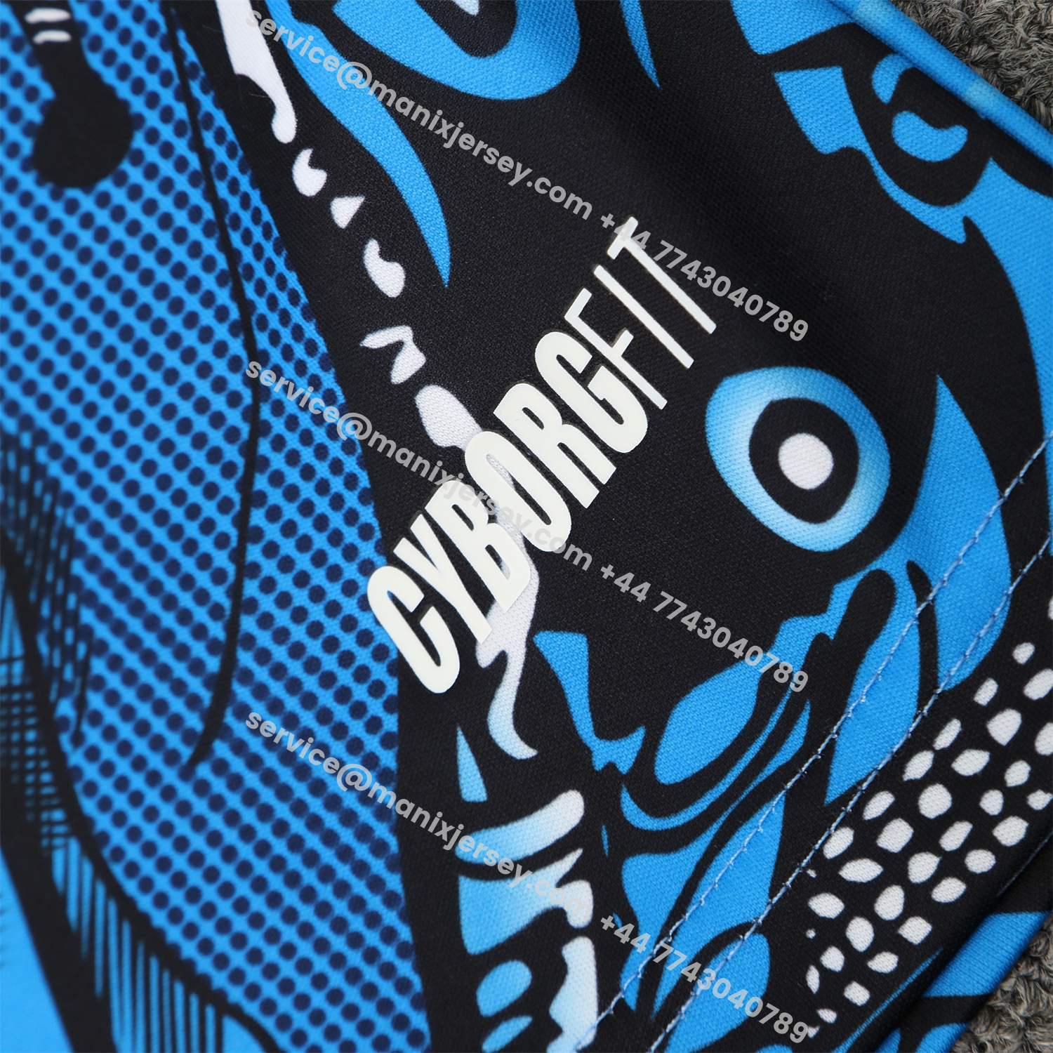 ManixJersey.com | Napoli 25-26 Vest Training Set - Blue Mecha Vest & Black Shorts -Customize Name, Number and Patch | Worldwide Shipping