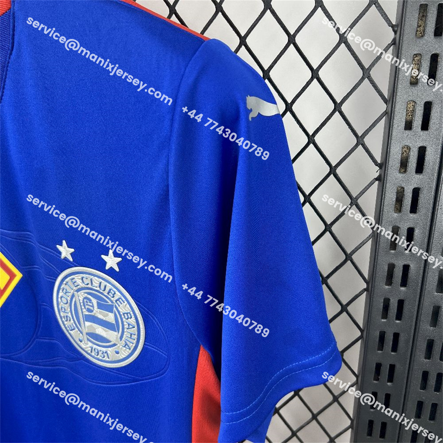 ManixJersey.com | Bahia 25-26 Super-Man Blue Jersey - Fans Version -Customize Name, Number and Patch | Worldwide Shipping