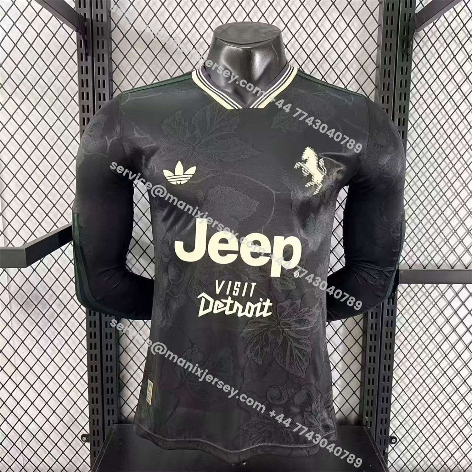 ManixJersey.com | Juventus 25-26 Third Black Long Sleeves Jersey - Player Version -Customize Name, Number and Patch | Worldwide Shipping