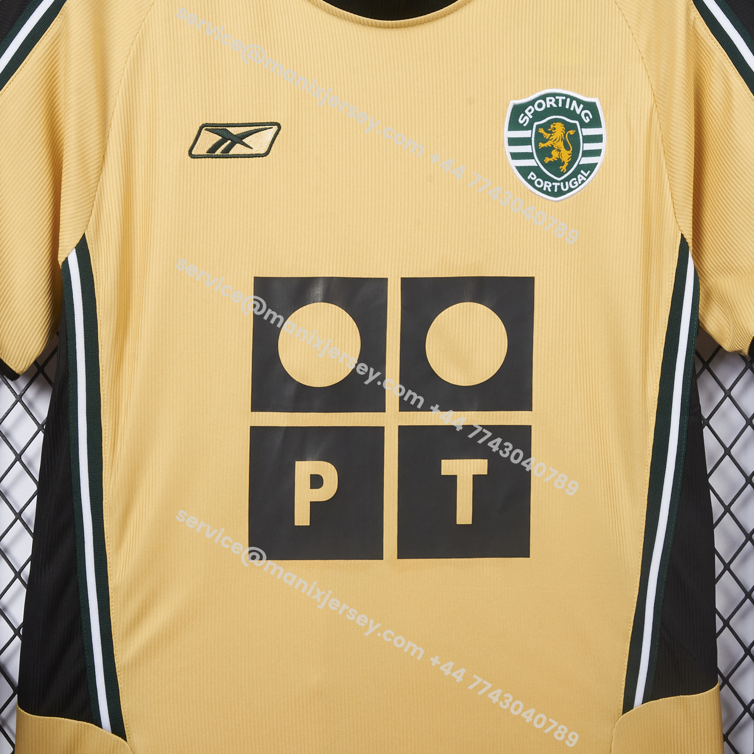 ManixJersey.com | Retro Sporting CP 03-04 Away Jersey -Customize Name, Number and Patch | Worldwide Shipping