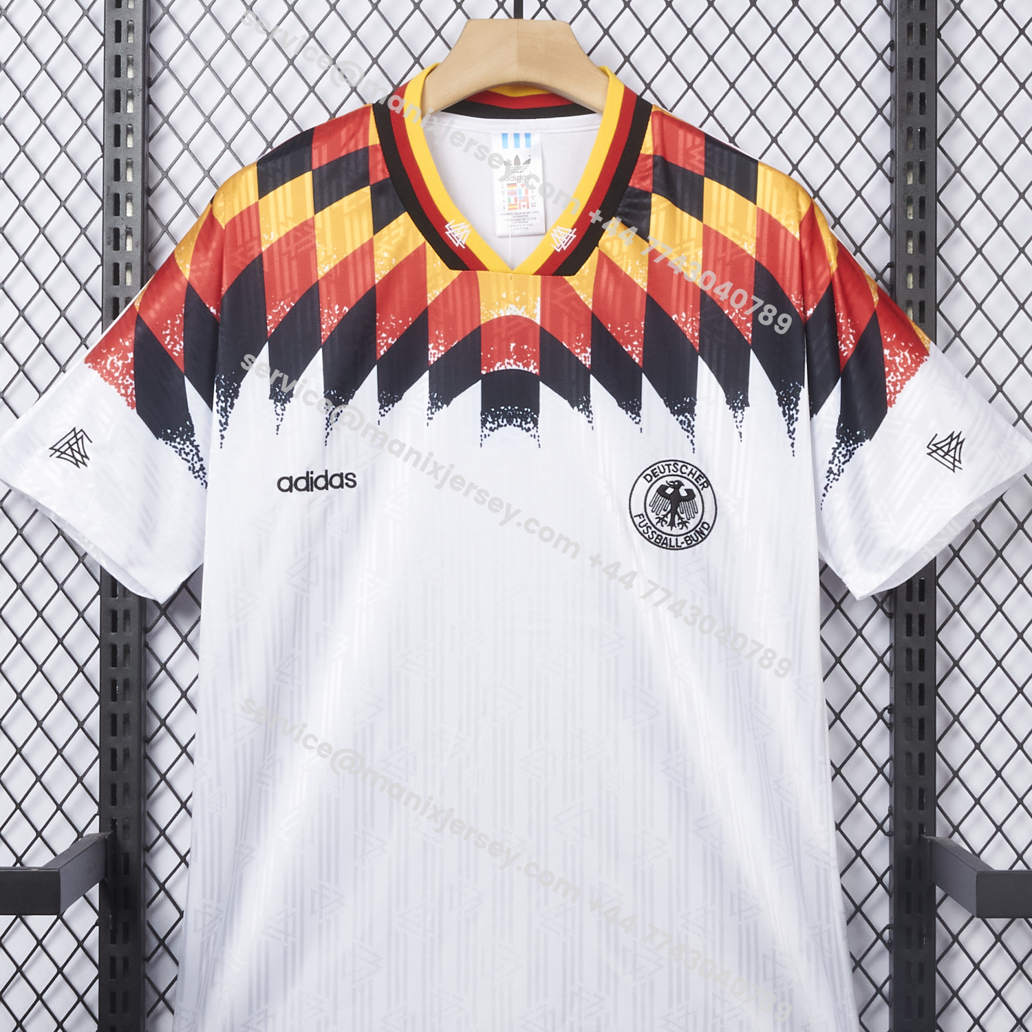 ManixJersey.com | Retro Germany 1994 Home Stadium Jersey -Customize Name, Number and Patch | Worldwide Shipping