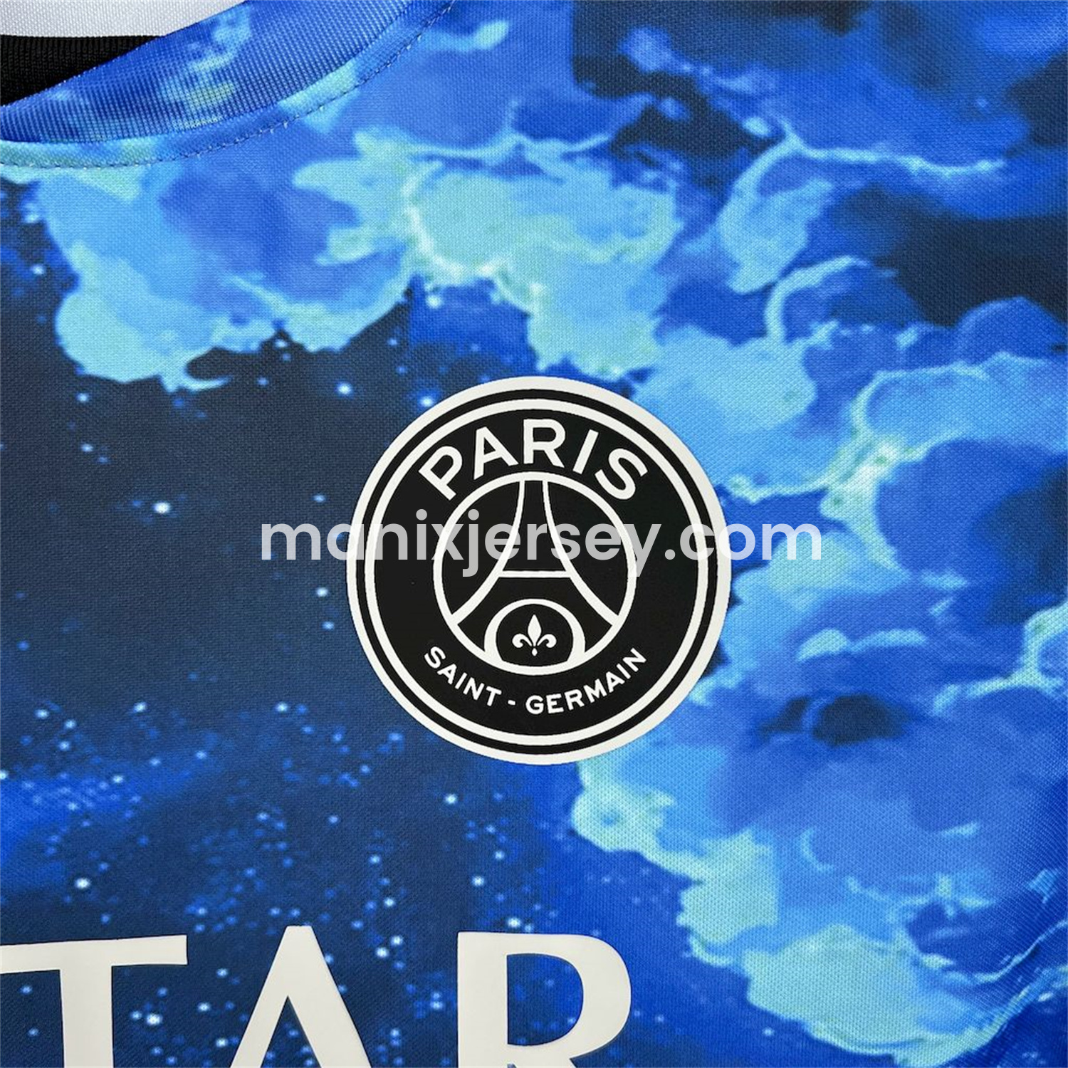ManixJersey.com | Paris Saint-Germain PSG 25-26 Blue Starry Sky Special Edition Jersey - Fans Version -Customize Name, Number and Patch | Worldwide Shipping
