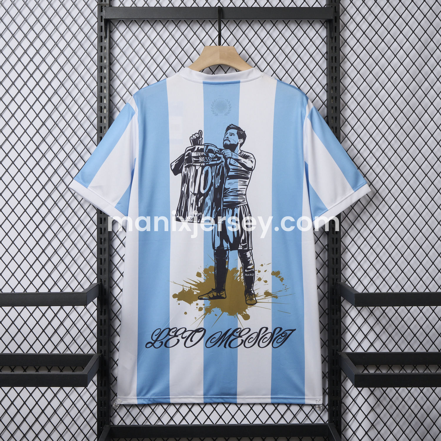 ManixJersey.com | Argentina 25-26 50th Anniversary Messi Graffiti Special Jersey - Fans Version -Customize Name, Number and Patch | Worldwide Shipping