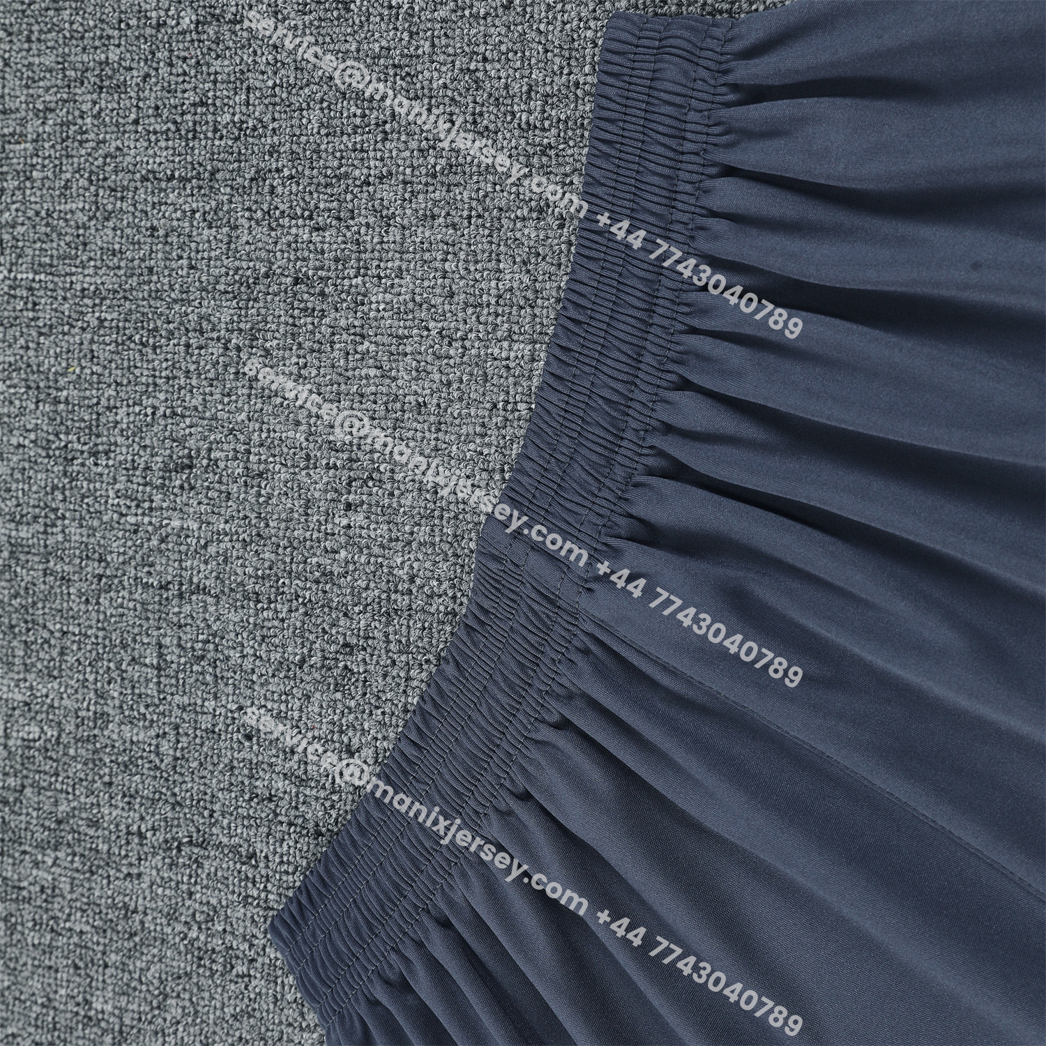 ManixJersey.com | Real Madrid 25-26 Short-Sleeve Training Set - Deep Gray Top & Gray Shorts -Customize Name, Number and Patch | Worldwide Shipping