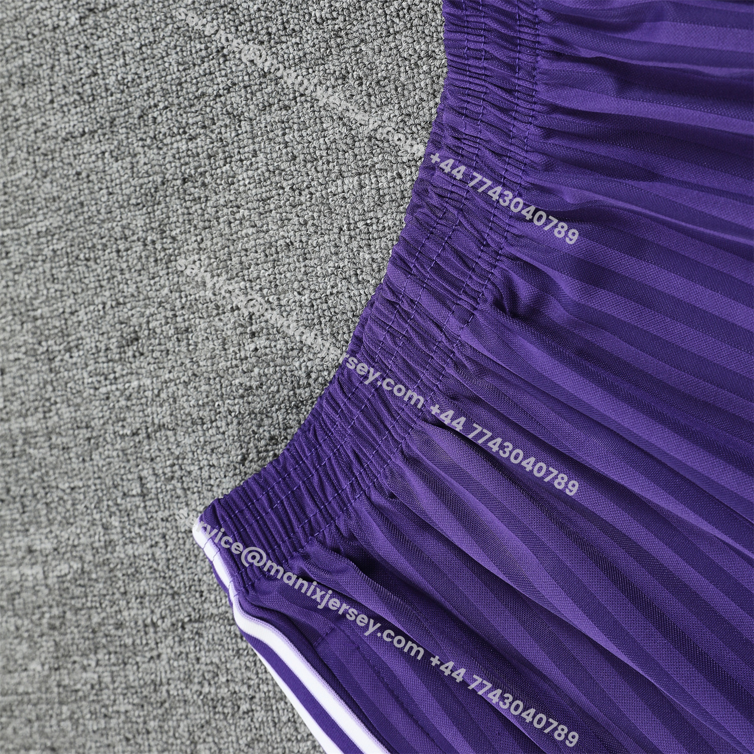 ManixJersey.com | Real Madrid 25-26 Short-Sleeve Training Set - Purple And White Top & Purple Shorts -Customize Name, Number and Patch | Worldwide Shipping