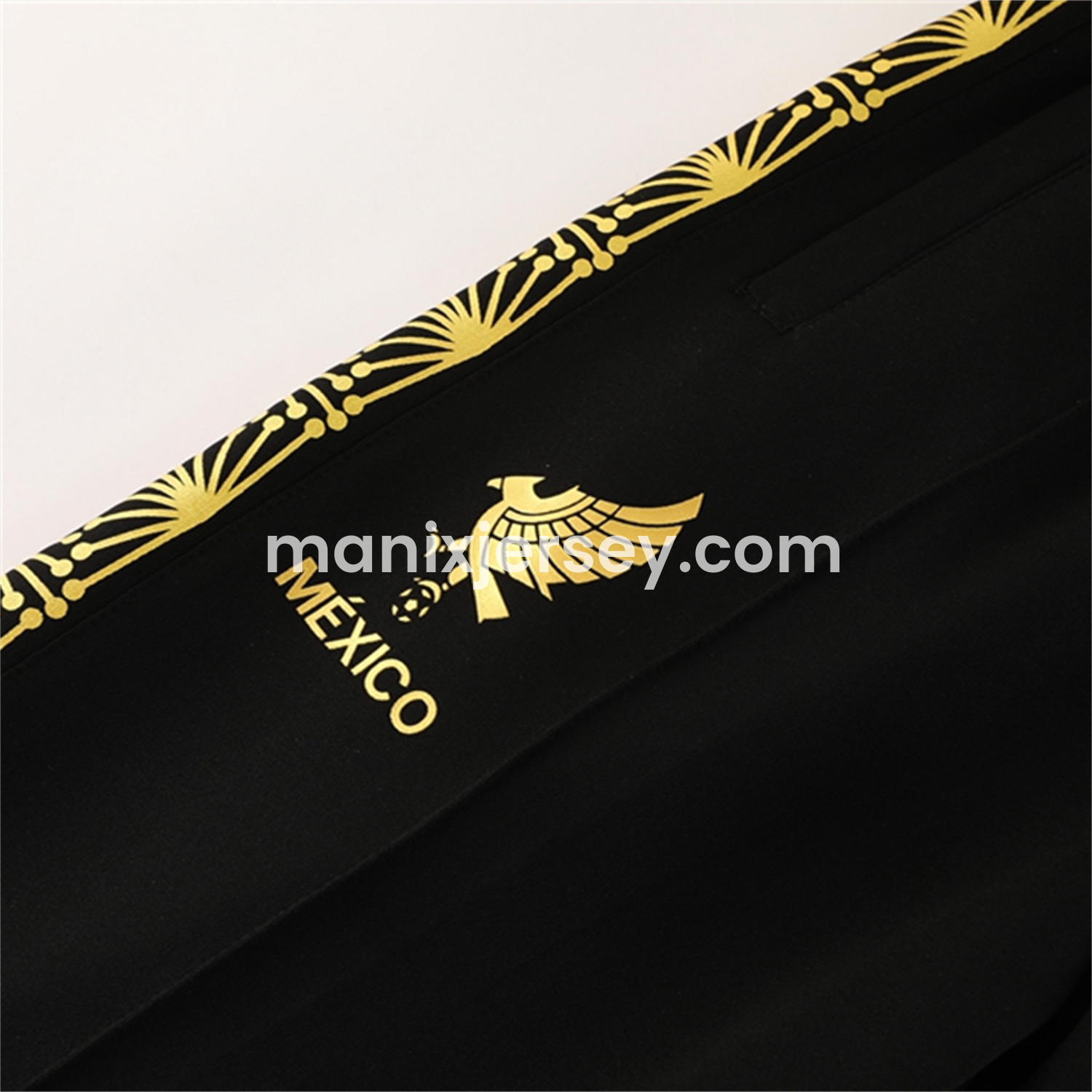 ManixJersey.com | Mexico 2025 Gold Cup Jacket Training Tracksuit - Black Top & Pants -Customize Name, Number and Patch | Worldwide Shipping