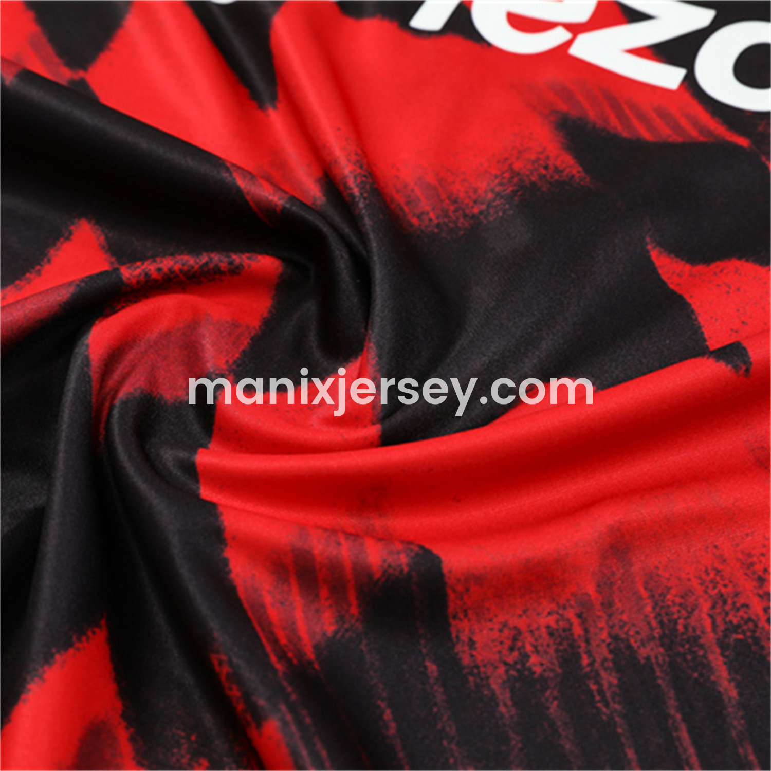 ManixJersey.com | Manchester United 25-26 Long Sleeves Training Set - Red-Black Top & Black Pants -Customize Name, Number and Patch | Worldwide Shipping