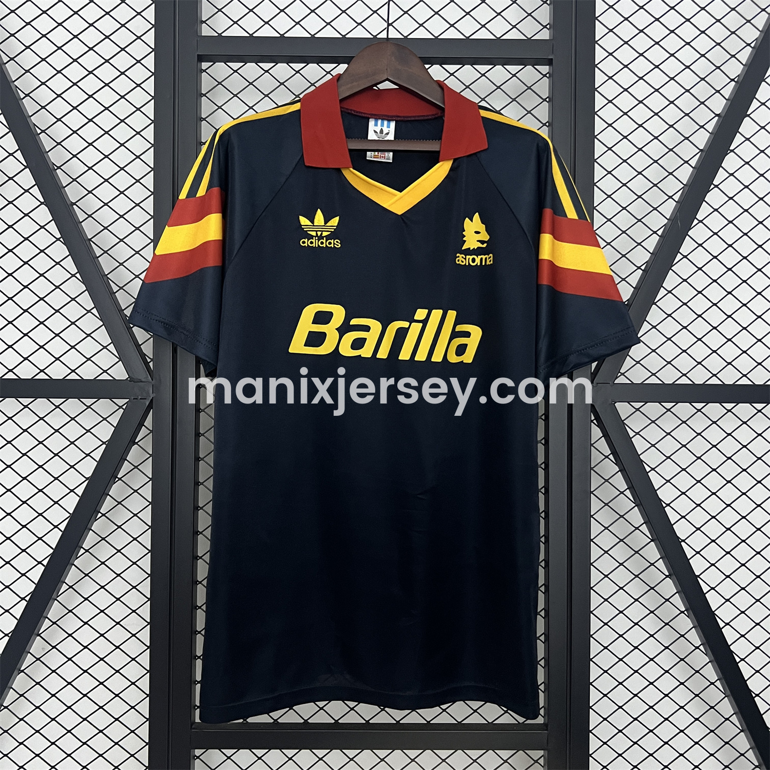ManixJersey.com | Retro Roma 1991-92 Third Jersey -Customize Name, Number and Patch | Worldwide Shipping