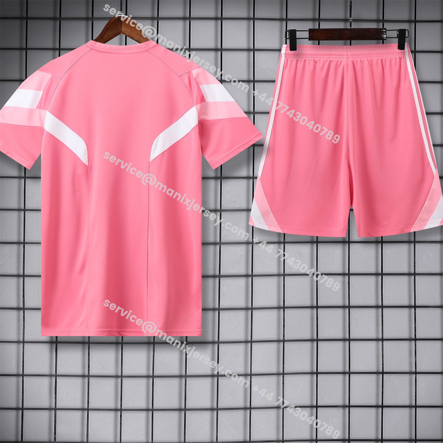 ManixJersey.com | INT M.A.M 25-26 Short-Sleeve Training Set - Pink Top & Pink Shorts -Customize Name, Number and Patch | Worldwide Shipping