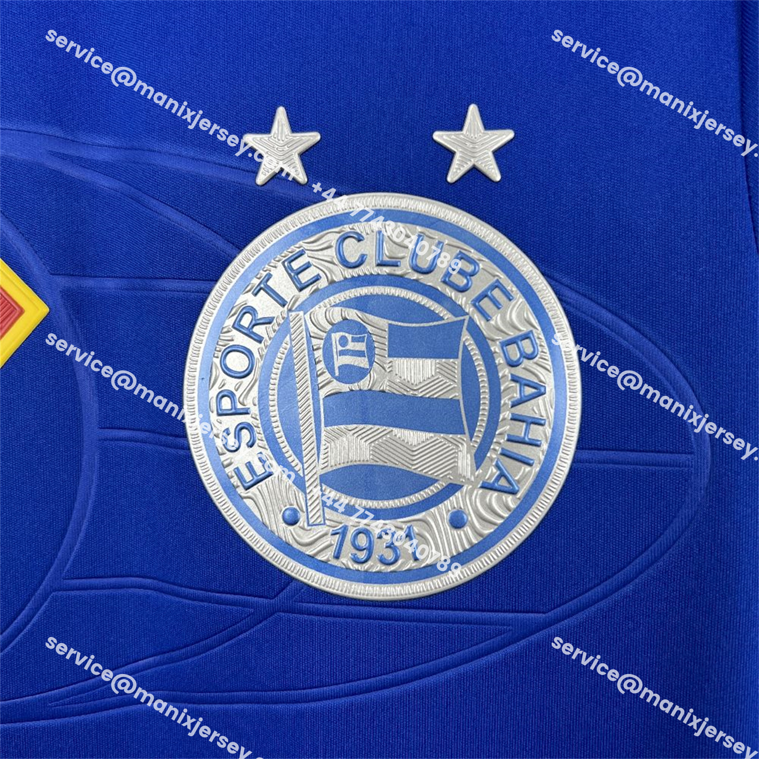 ManixJersey.com | Bahia 25-26 Super-Man Blue Jersey - Fans Version -Customize Name, Number and Patch | Worldwide Shipping