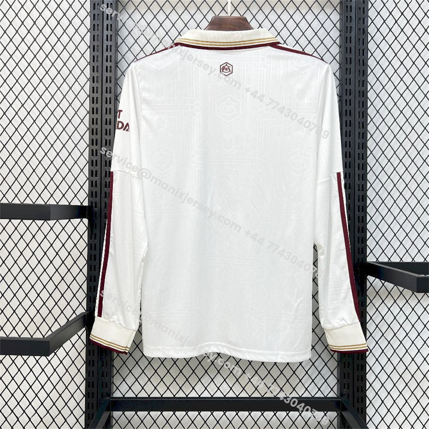 ManixJersey.com | Arsenal 25-26 Third White Long Sleeves Jersey - Fans Version -Customize Name, Number and Patch | Worldwide Shipping