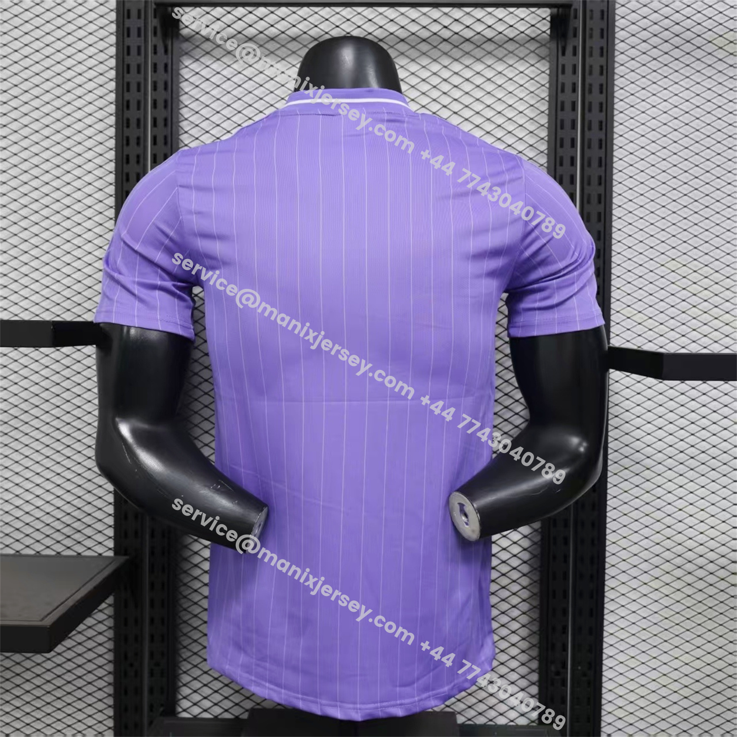 ManixJersey.com | Real Madrid 25-26 Icon Range Trefoil Light Purple Travel Jersey - Player Version -Customize Name, Number and Patch | Worldwide Shipping