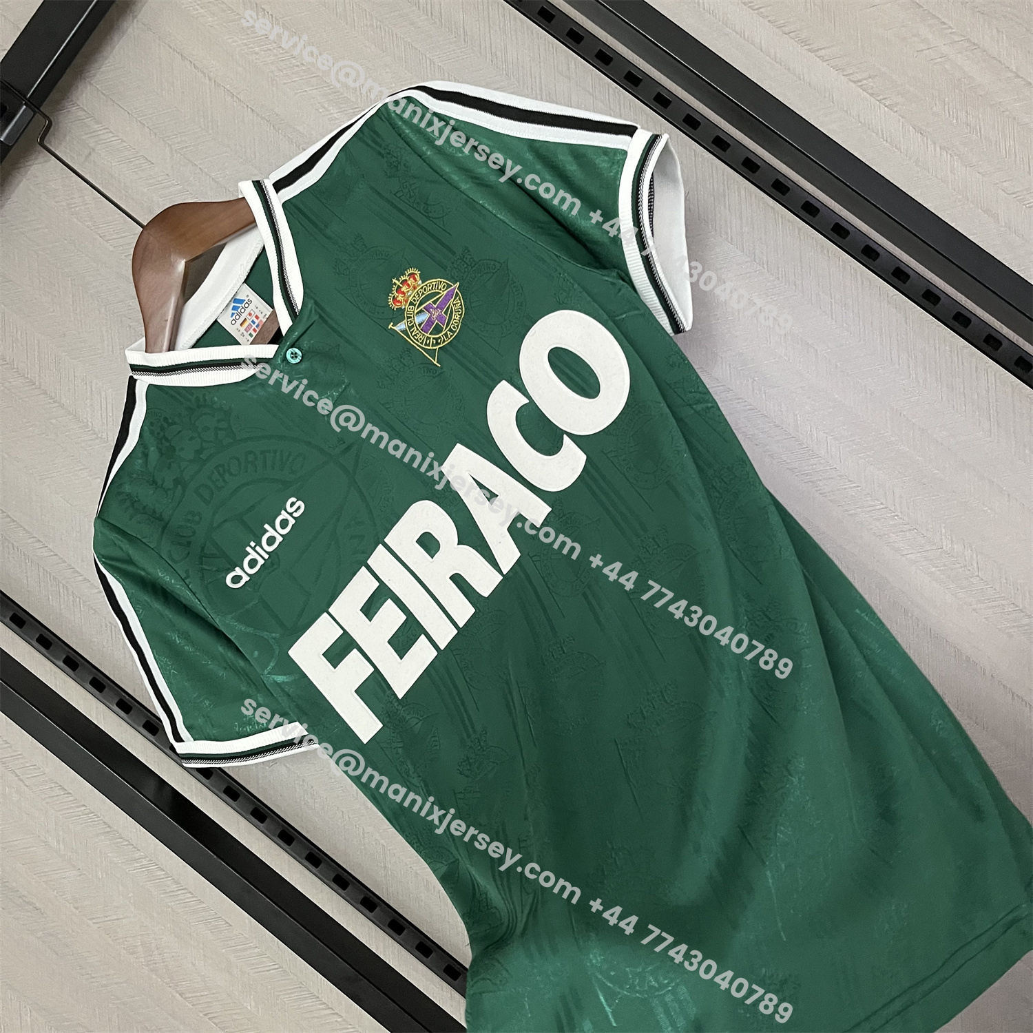 ManixJersey.com | Retro Deportivo de La Coruña 1999-00 Away Jersey -Customize Name, Number and Patch | Worldwide Shipping