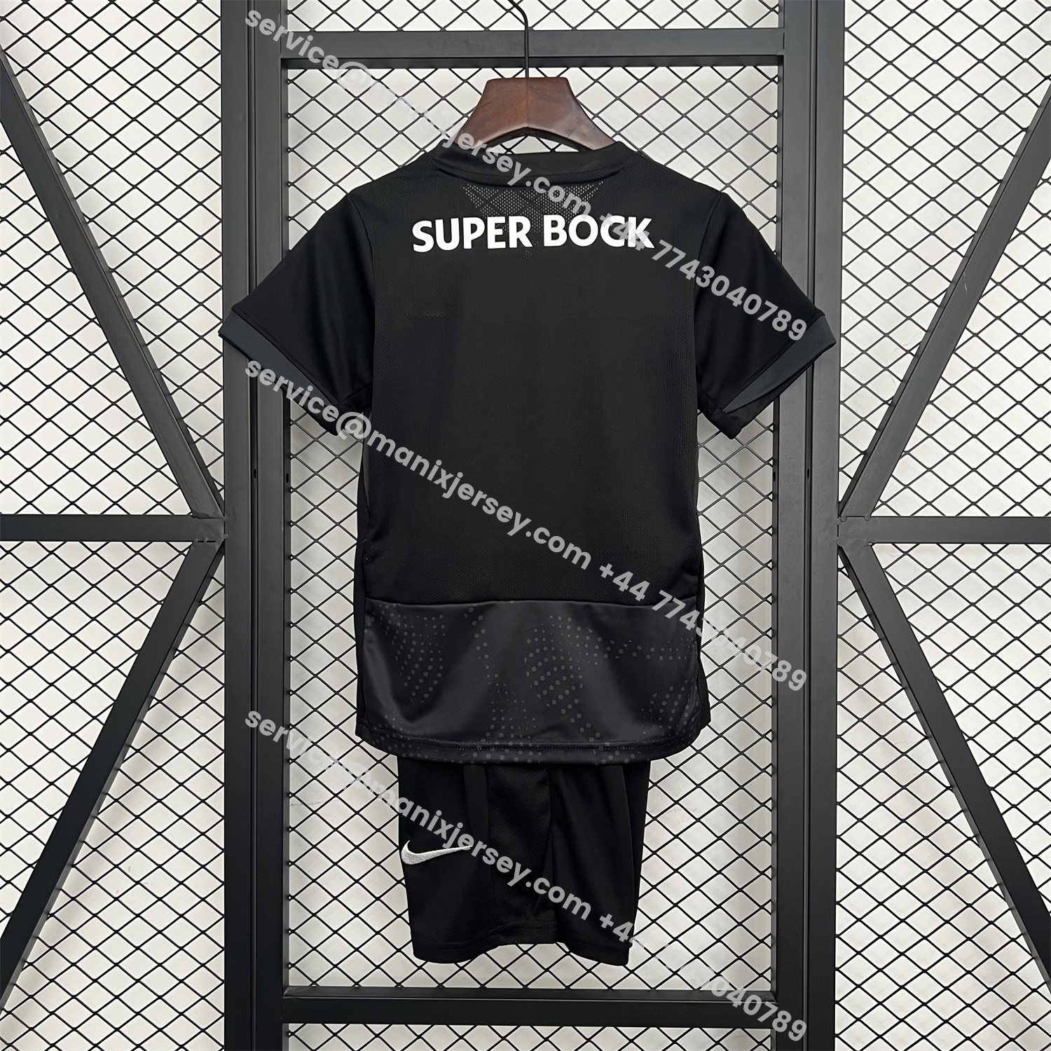 ManixJersey.com | Sporting CP 25-26 Black Special Kids Kit -Customize Name, Number and Patch | Worldwide Shipping