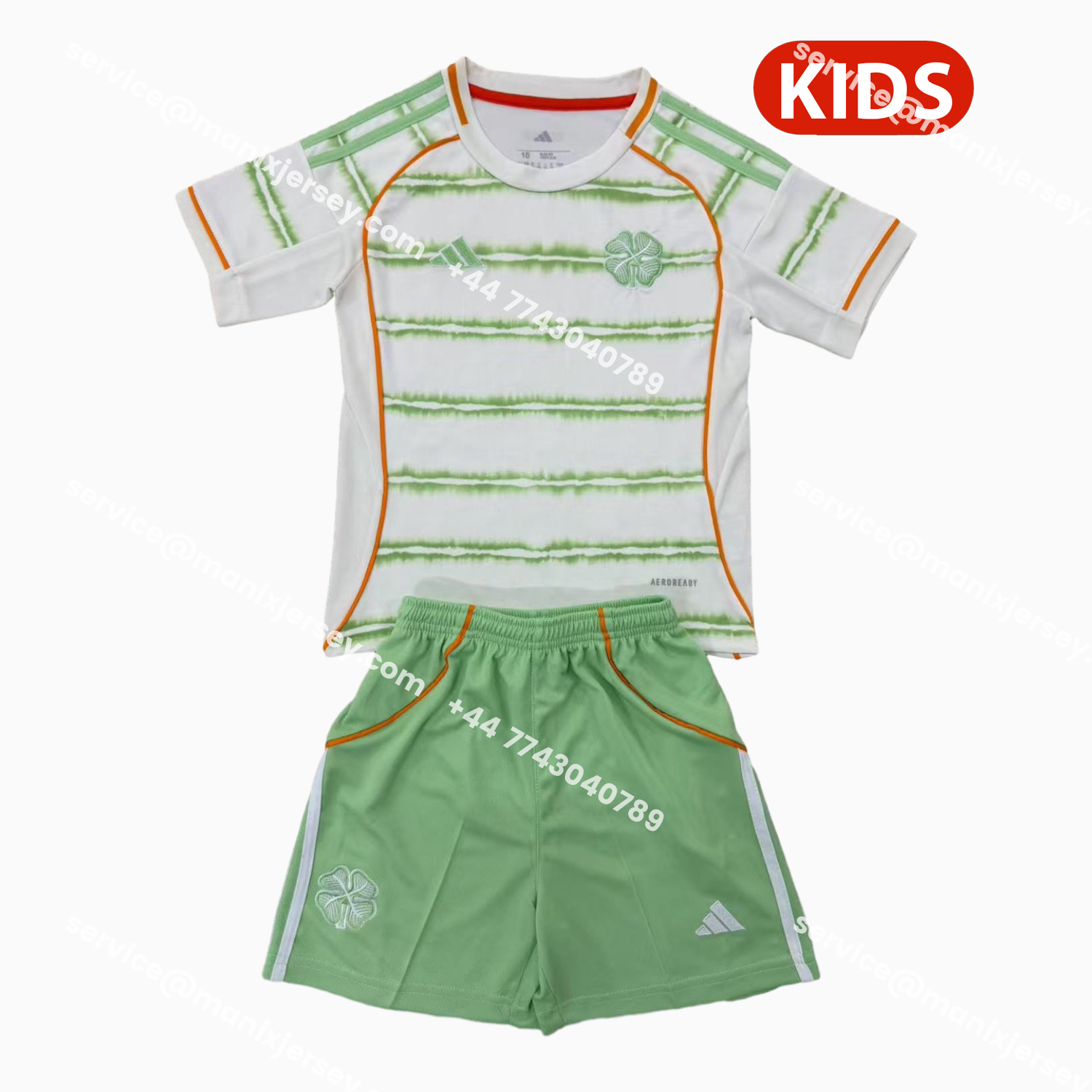 ManixJersey.com | Celtic 25-26 Third Kids Kit -Customize Name, Number and Patch | Worldwide Shipping