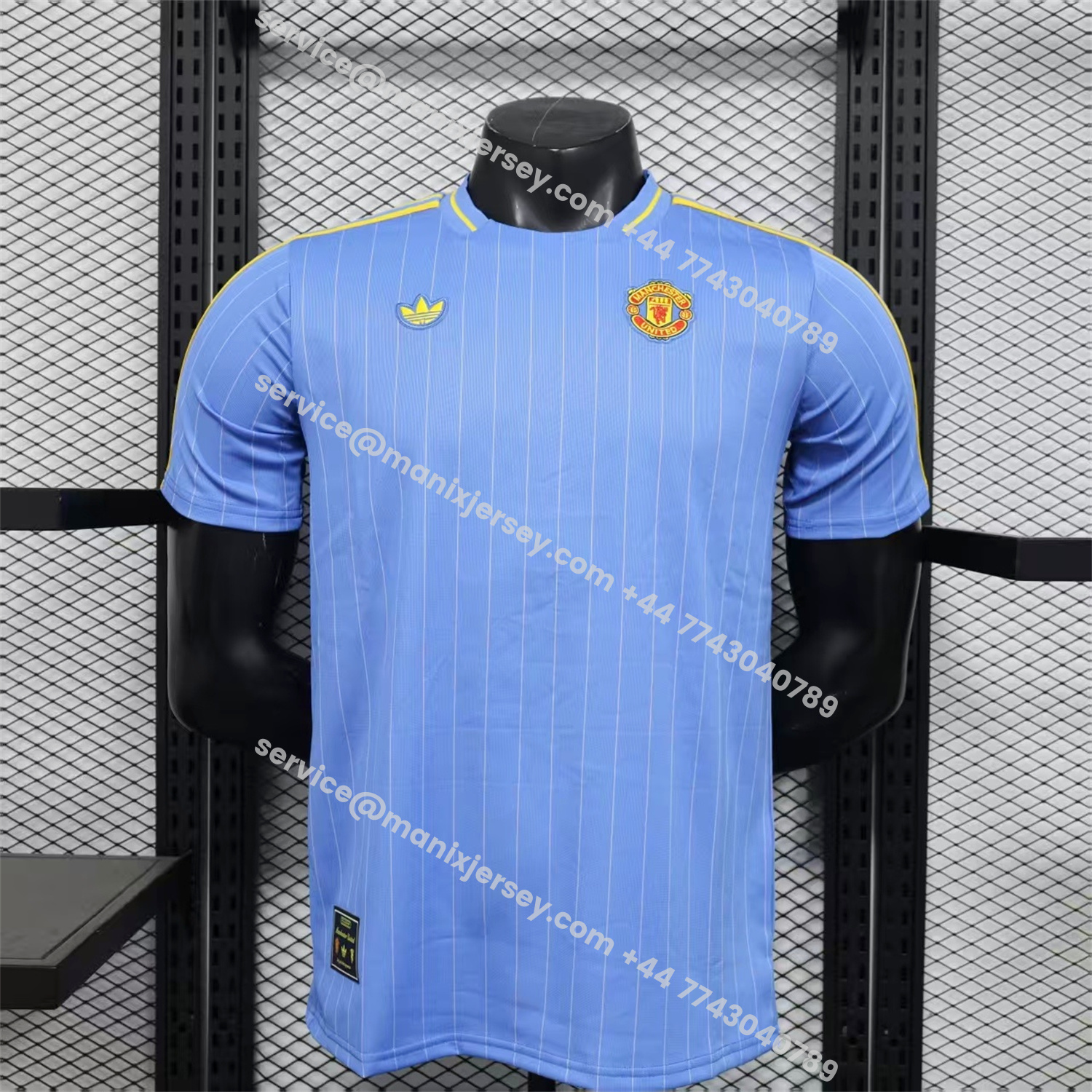 ManixJersey.com | Manchester United 25-26 Icon Travel Special Edition Blue Jersey - Player Version -Customize Name, Number and Patch | Worldwide Shipping