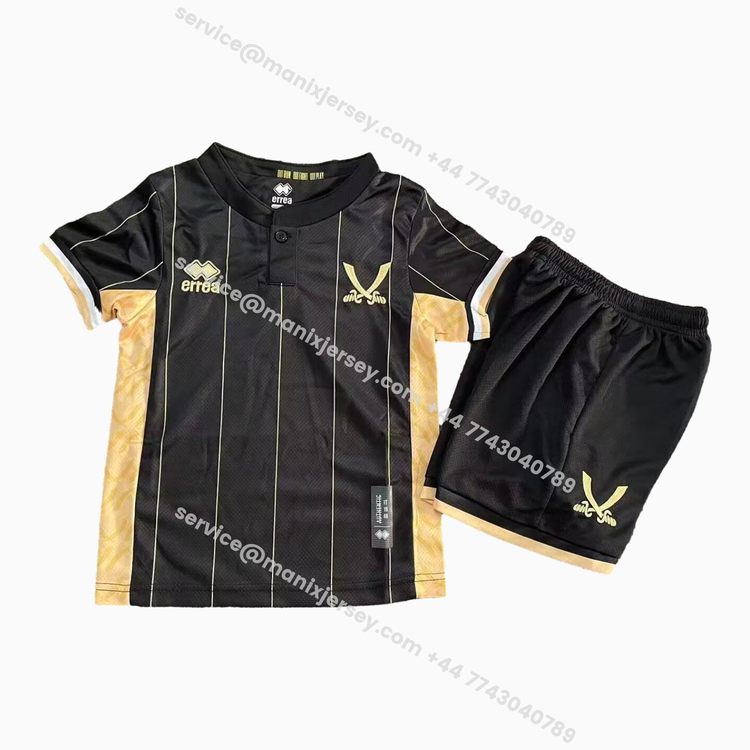 ManixJersey.com | Sheffield United 25-26 Black Goalkeeper Kids Kit -Customize Name, Number and Patch | Worldwide Shipping