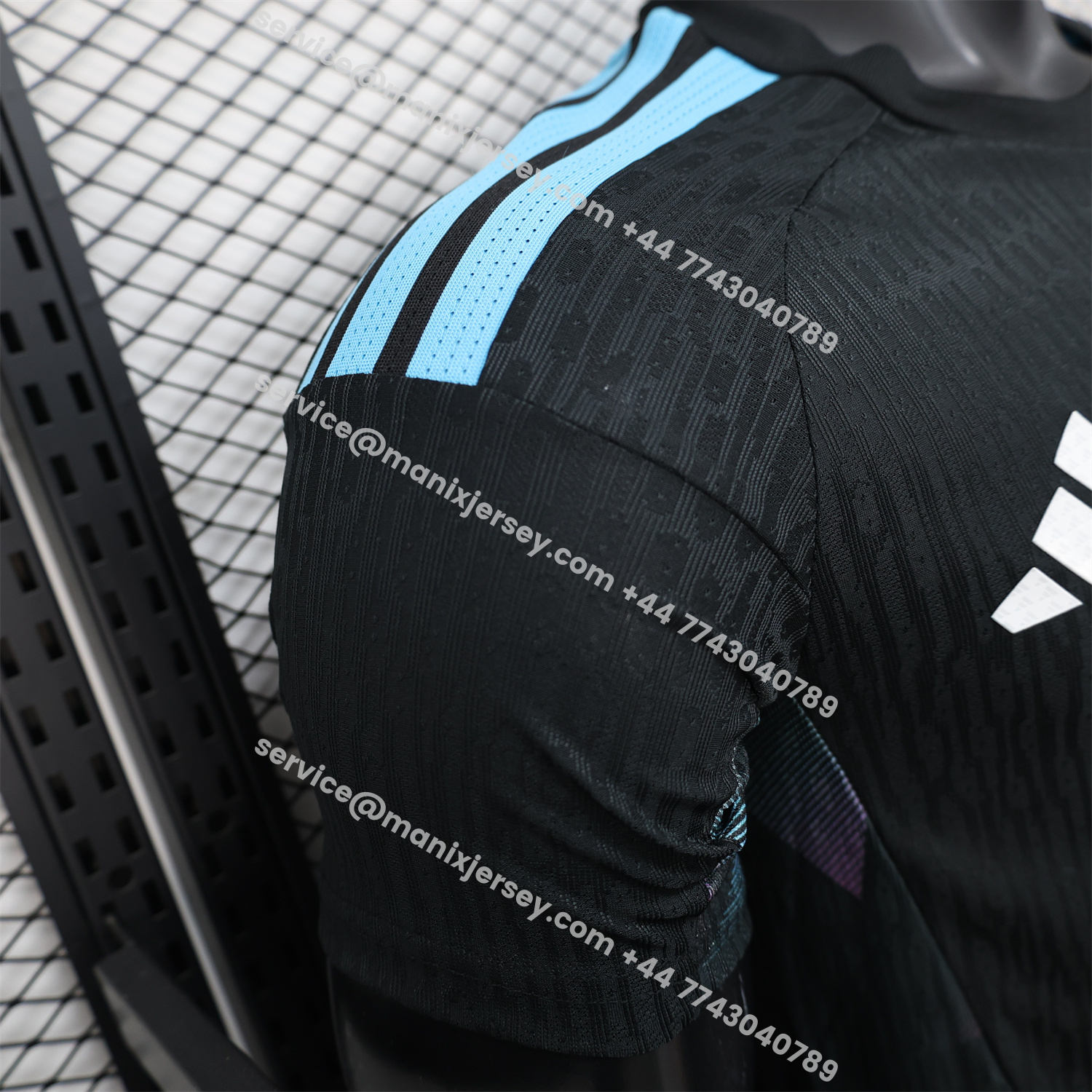 ManixJersey.com | Argentina 2026 Black Pre-Match Training Jersey - Player Version -Customize Name, Number and Patch | Worldwide Shipping