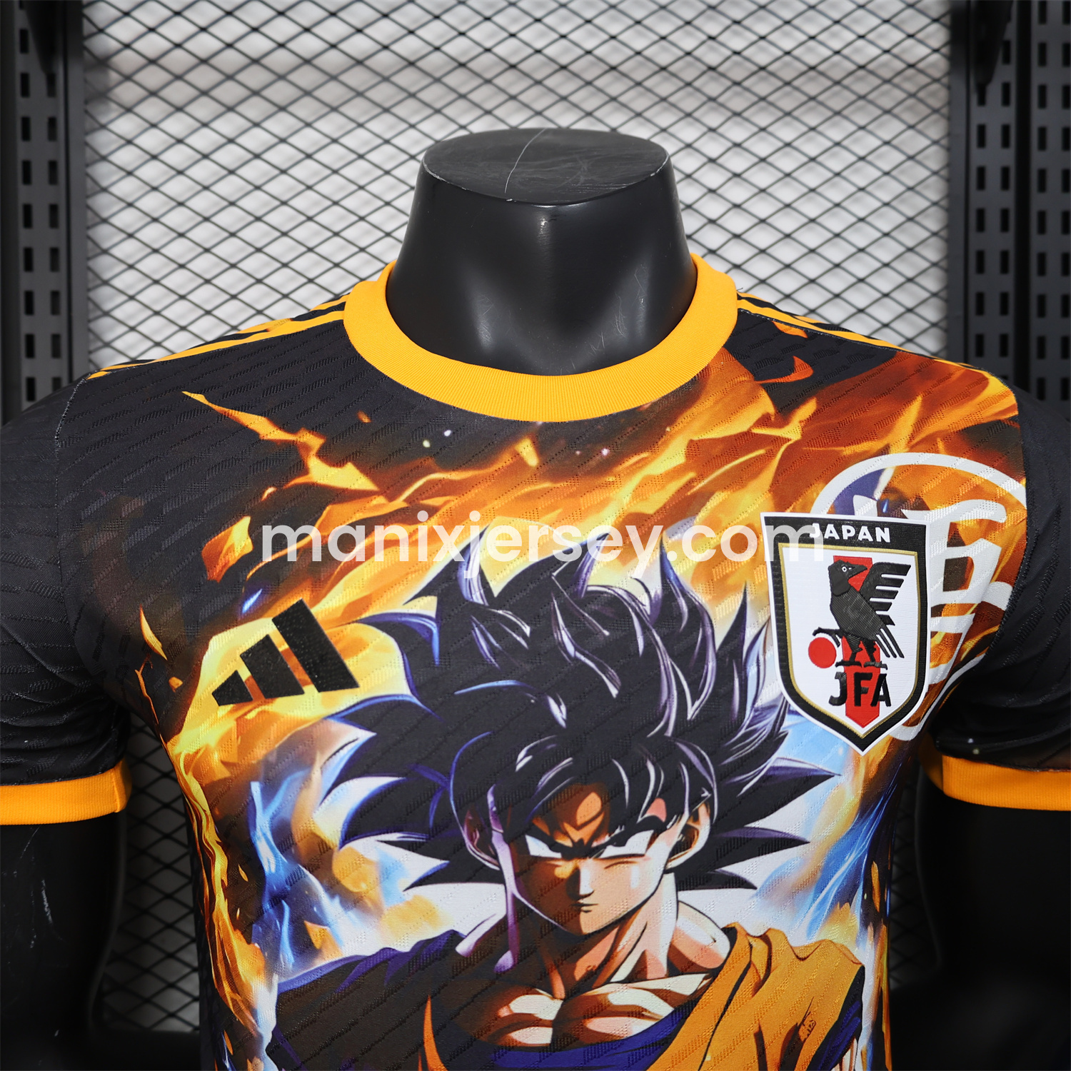 ManixJersey.com | Japan 25-26 Goku Fighting Form Black Special Jersey - Player Version -Customize Name, Number and Patch | Worldwide Shipping