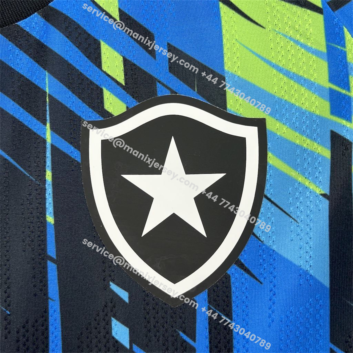 ManixJersey.com | Botafogo 25-26 Goalkeeper Blue Jersey - Fans Version -Customize Name, Number and Patch | Worldwide Shipping