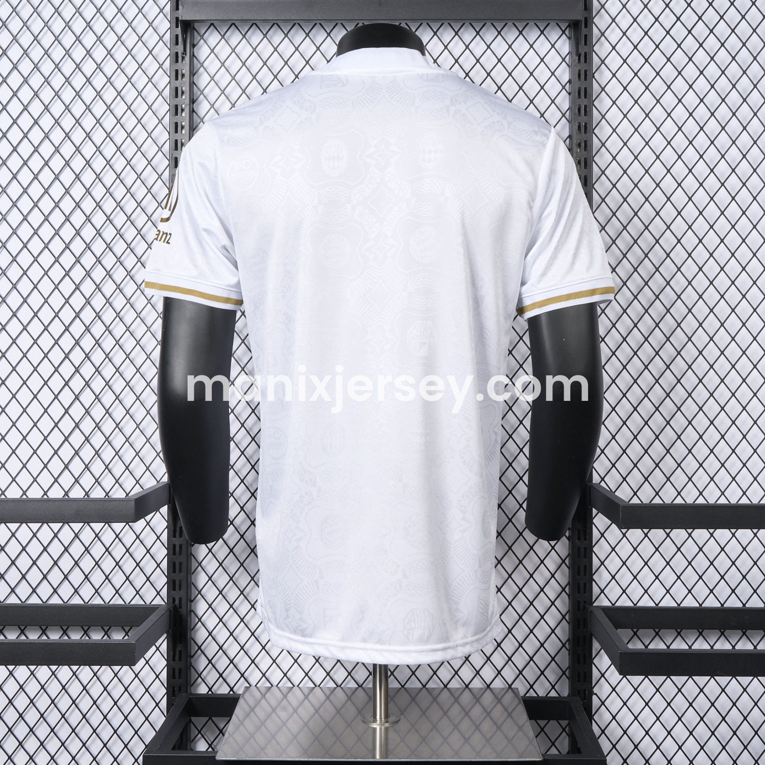ManixJersey.com | Bayern Munich 2025 White 125th Anniversary Jersey - Player Version -Customize Name, Number and Patch | Worldwide Shipping