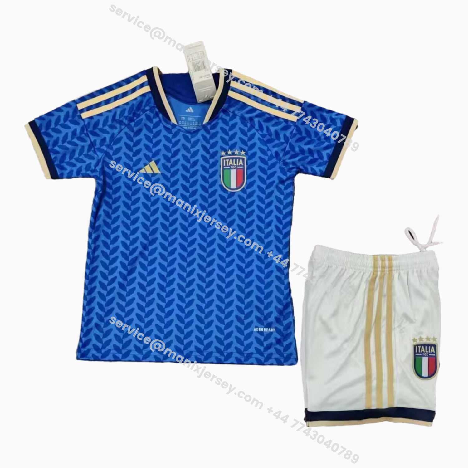 ManixJersey.com | Italy 25-26 Home (Informal-release Version) Kids Kit -Customize Name, Number and Patch | Worldwide Shipping