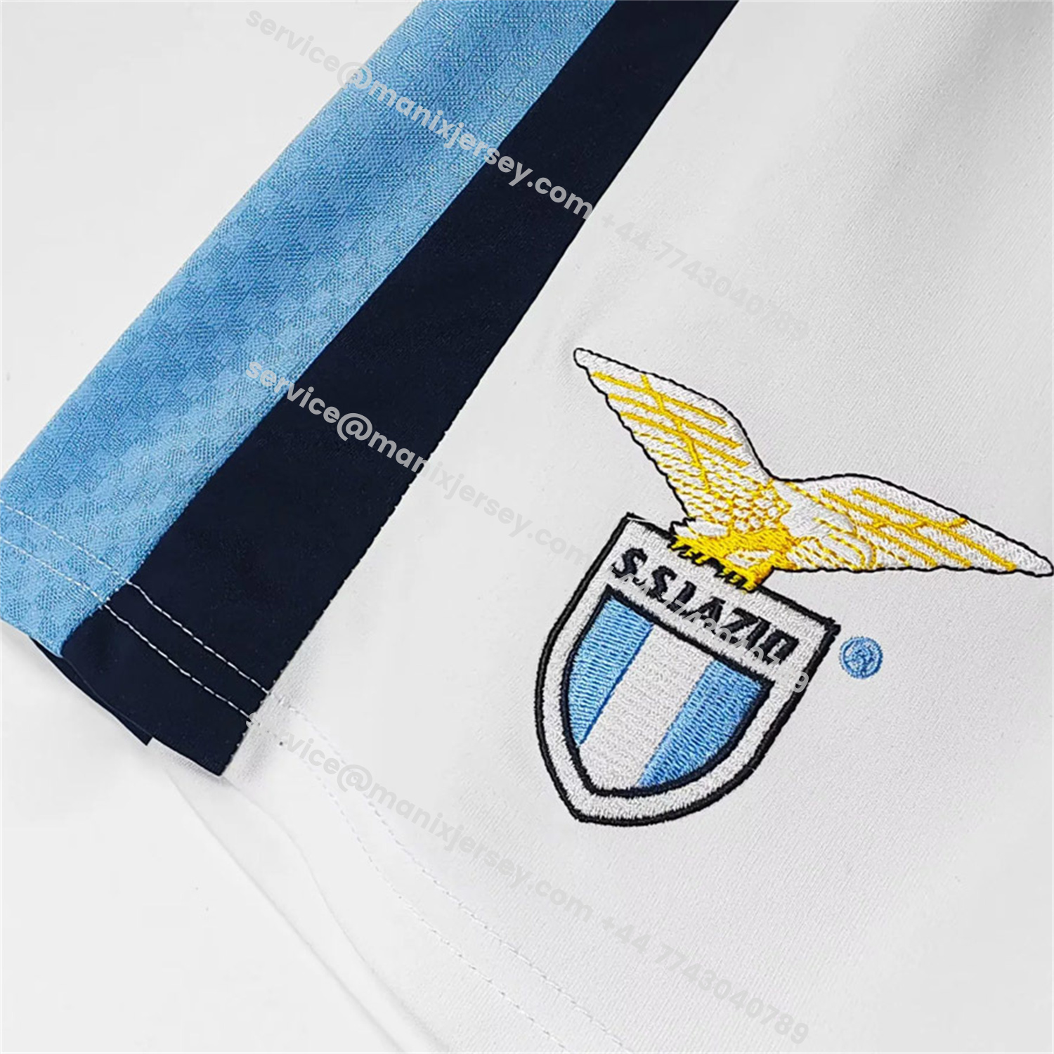 ManixJersey.com | Retro Lazio 1996-97 Home Shorts -Customize Name, Number and Patch | Worldwide Shipping