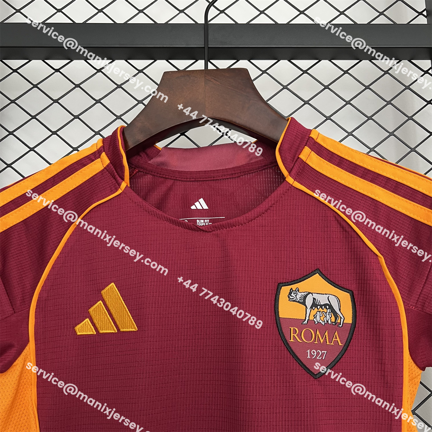 ManixJersey.com | AS Roma 25-26 Home Unsponsored Kids Kit -Customize Name, Number and Patch | Worldwide Shipping