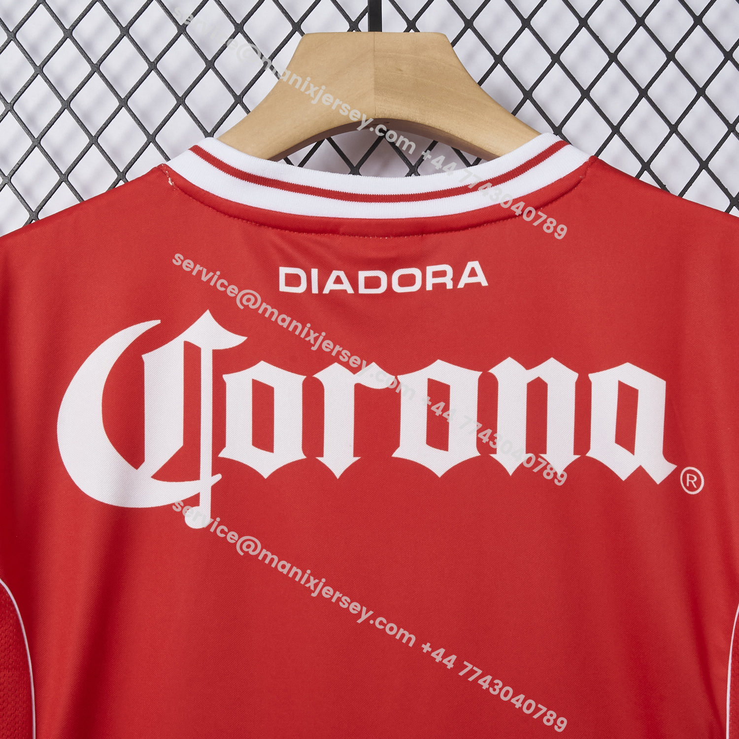 ManixJersey.com | Retro Toluca 1998-99 Home Red Jersey -Customize Name, Number and Patch | Worldwide Shipping