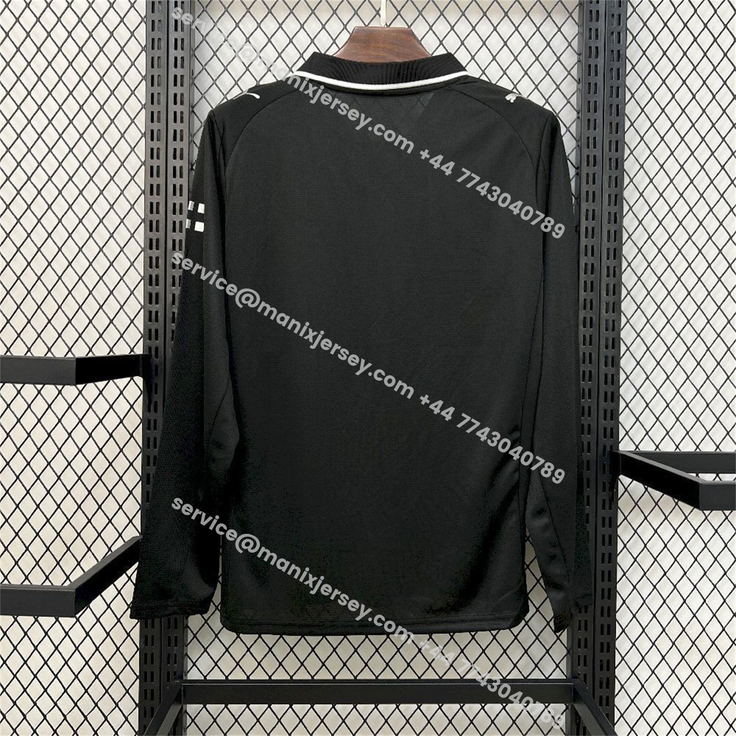 ManixJersey.com | Manchester City 25-26 Away Long Sleeves Black Jersey - Fans Version -Customize Name, Number and Patch | Worldwide Shipping