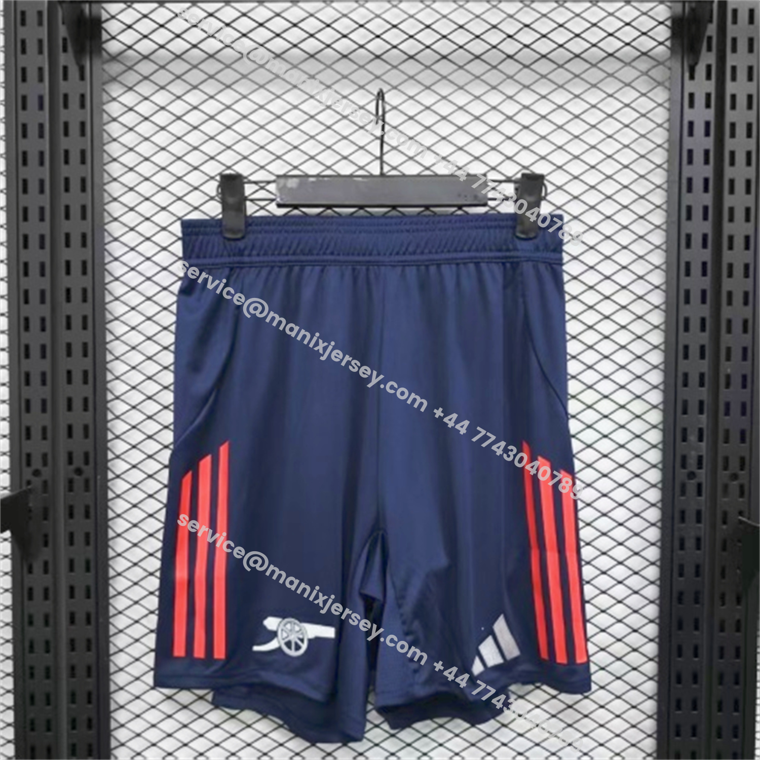 ManixJersey.com | Arsenal 25-26 Away Blue Shorts - Player Version -Customize Name, Number and Patch | Worldwide Shipping