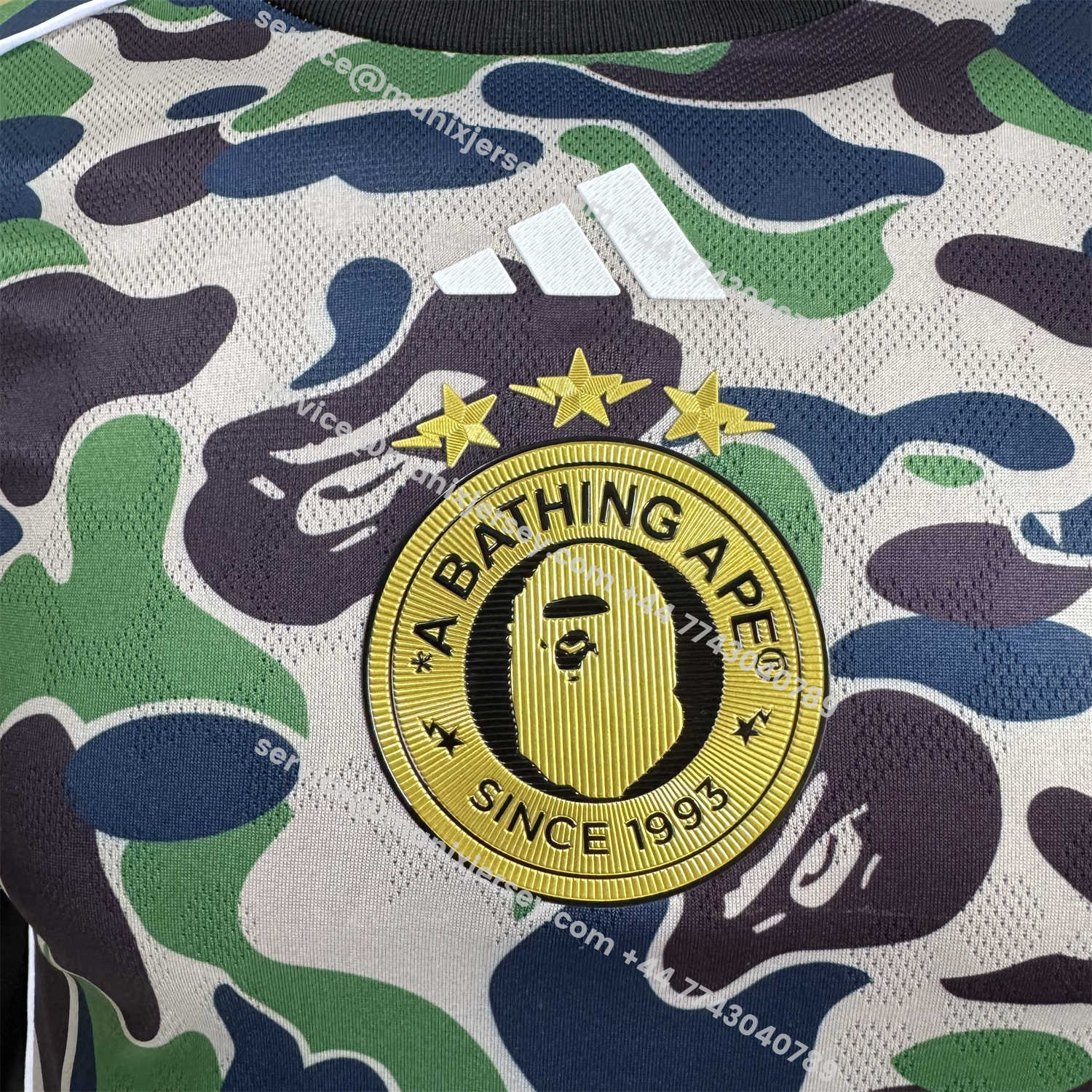 ManixJersey.com | Adidas x A Bathing Ape Camouflage Special Jersey - Player Version -Customize Name, Number and Patch | Worldwide Shipping
