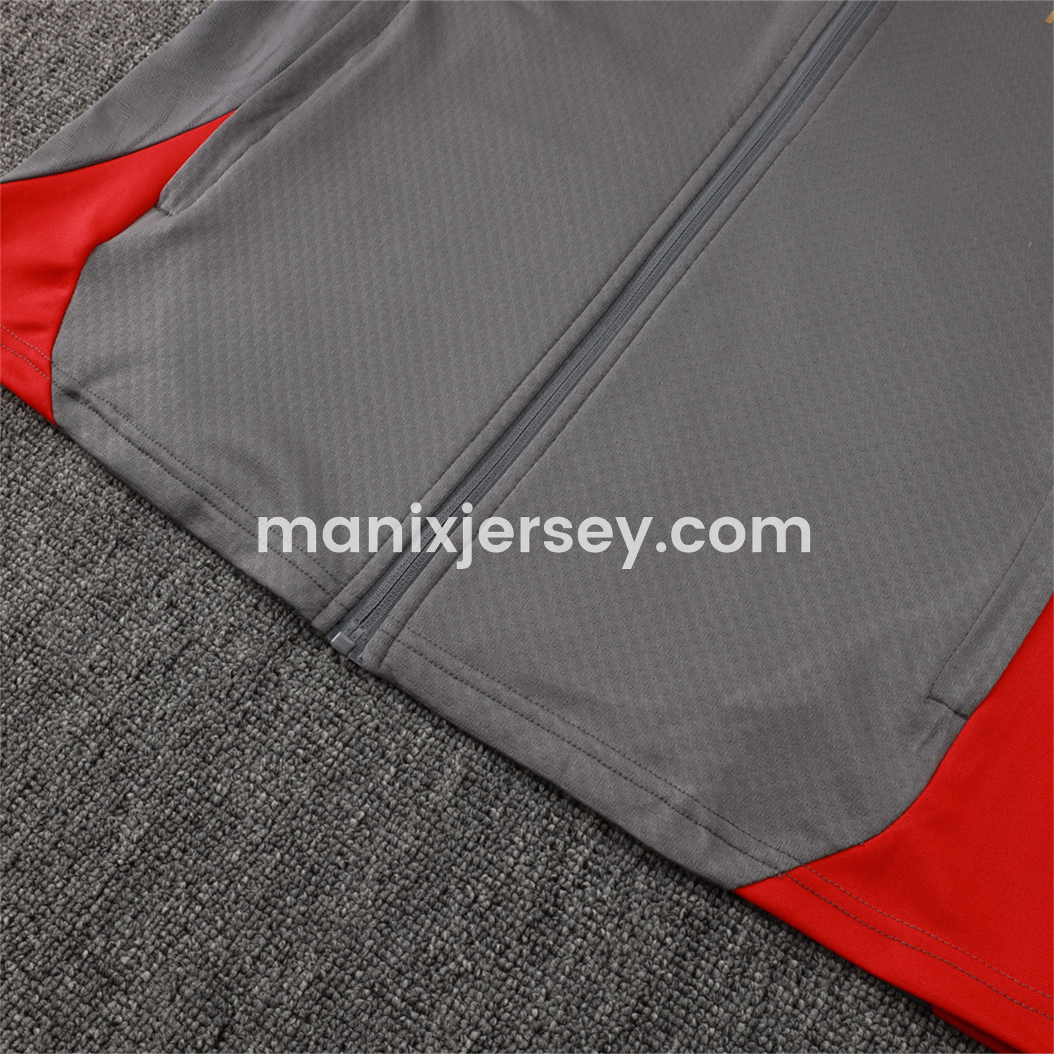 ManixJersey.com | AC Milan 25-26 Jacket Training Tracksuit - Grey top & Grey Pants -Customize Name, Number and Patch | Worldwide Shipping