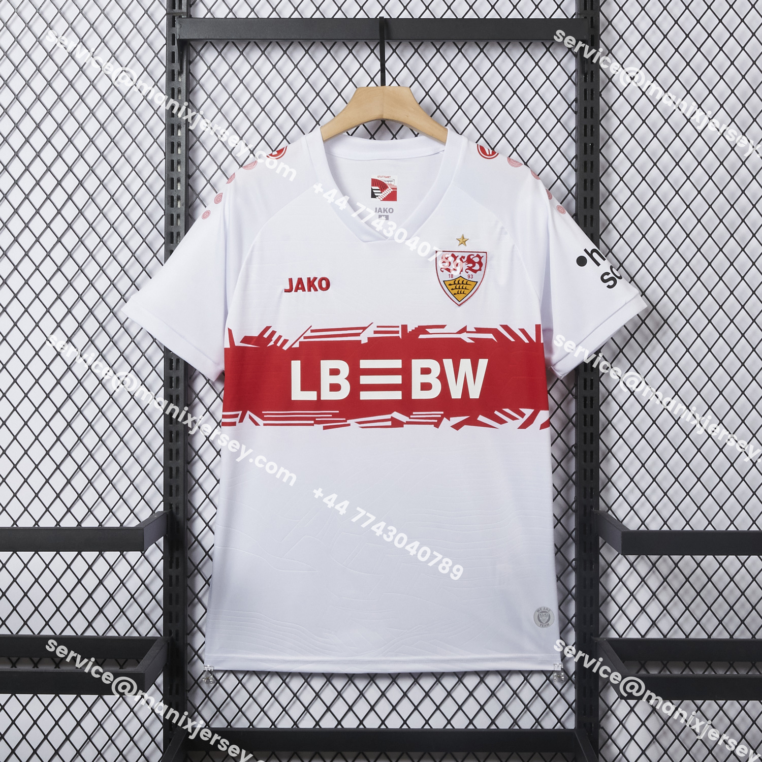 ManixJersey.com | VfB Stuttgart 25-26 Home Jersey - Fans Version -Customize Name, Number and Patch | Worldwide Shipping