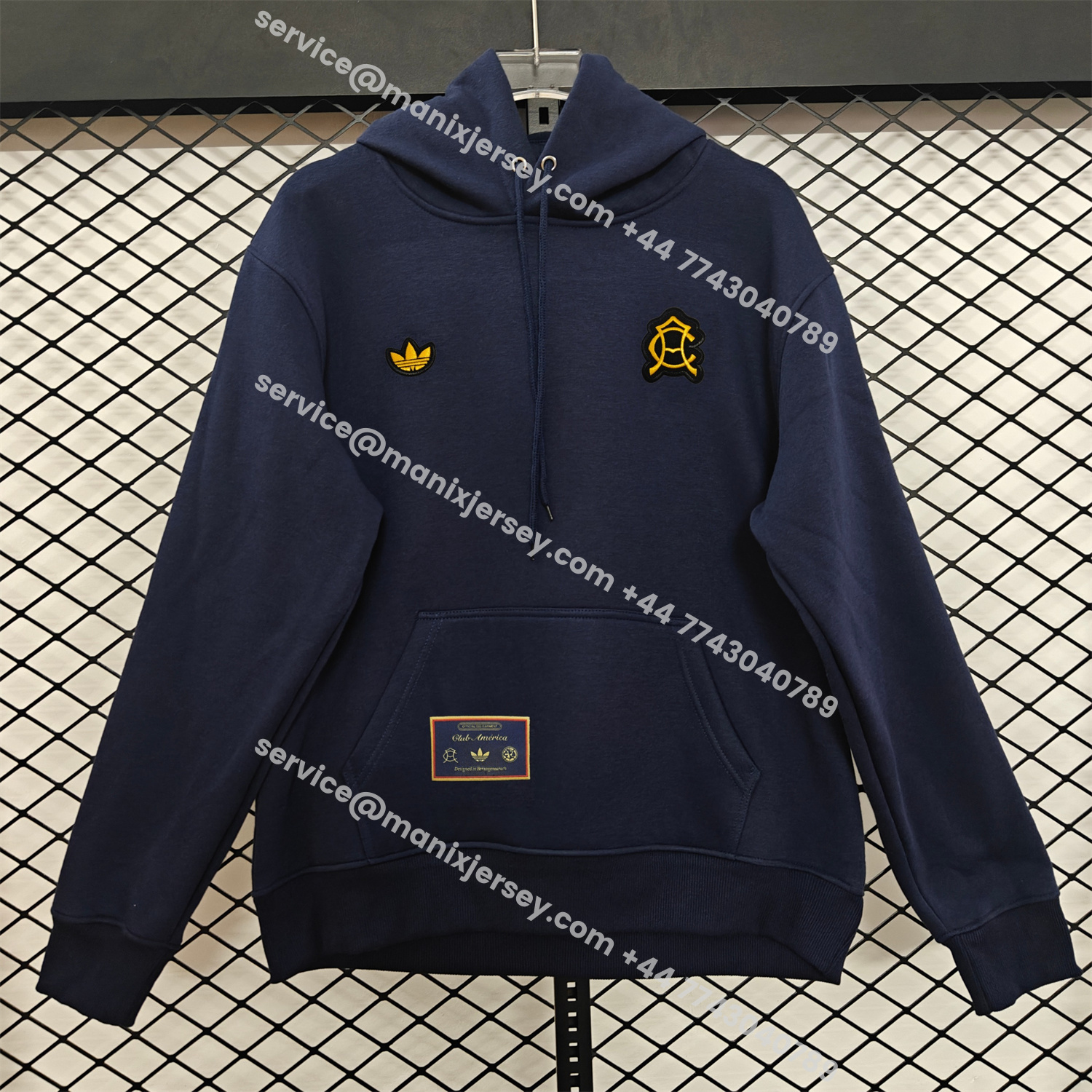 ManixJersey.com | Club América 25-26 Originals Terrace Icon Unisex Pullover Hoodie -Customize Name, Number and Patch | Worldwide Shipping