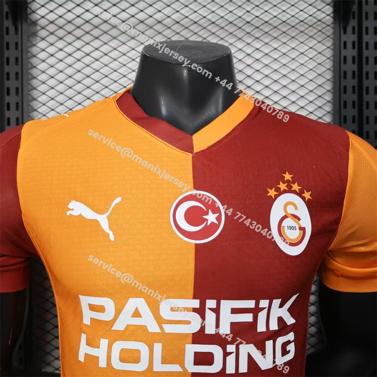 ManixJersey.com | Galatasaray 25-26 Home Jersey With Five Stars - Player Version -Customize Name, Number and Patch | Worldwide Shipping
