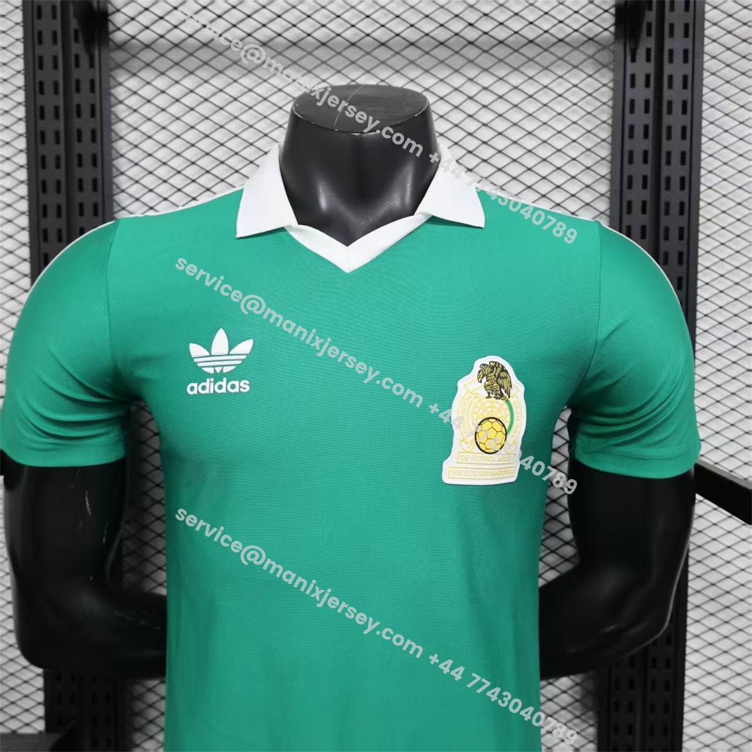 ManixJersey.com | Retro Mexico 1986 Home Jersey - Player Version -Customize Name, Number and Patch | Worldwide Shipping