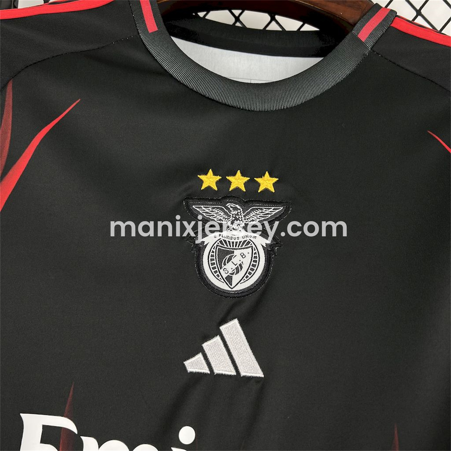 ManixJersey.com | Benfica 24-25 Black and Red Fire Special Edition Jersey - Fans Version -Customize Name, Number and Patch | Worldwide Shipping