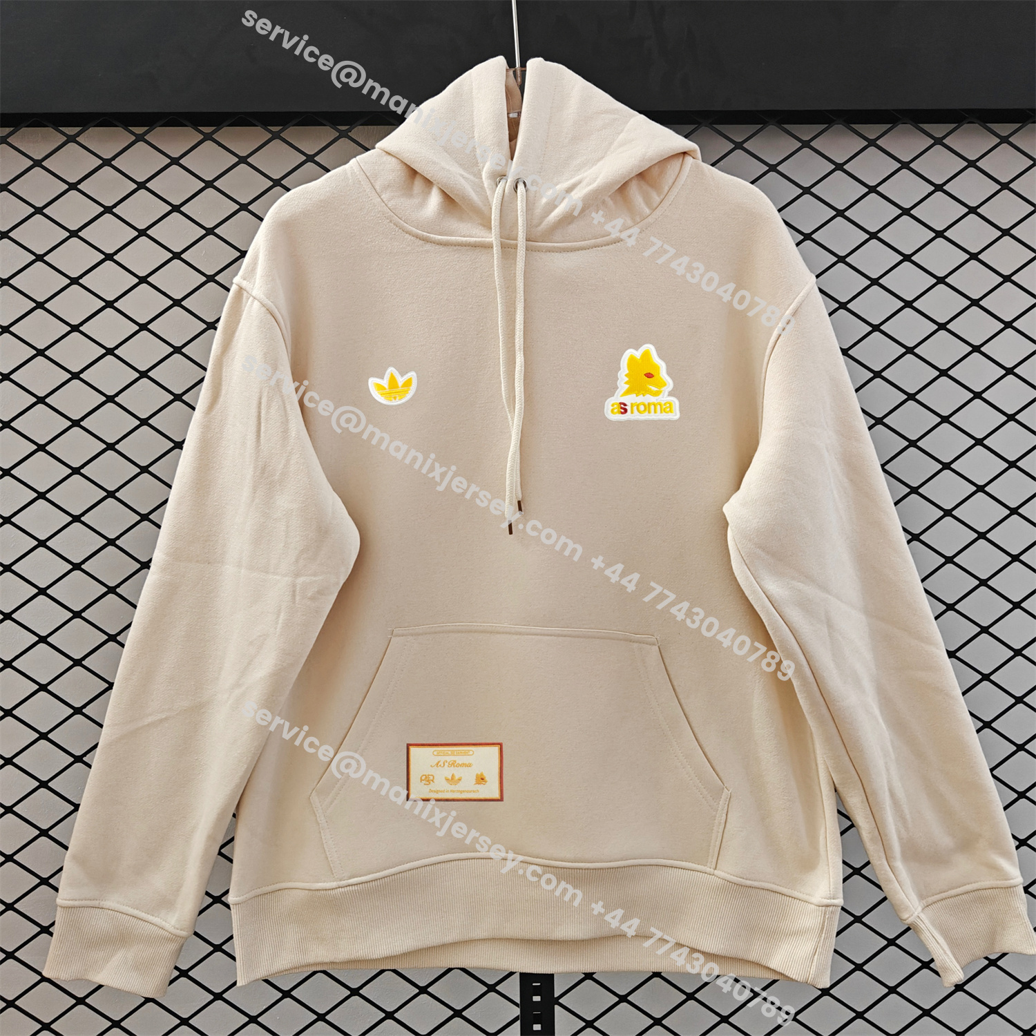 ManixJersey.com | AS Roma 25-26 Originals Terrace Icon Unisex Pullover Hoodie -Customize Name, Number and Patch | Worldwide Shipping